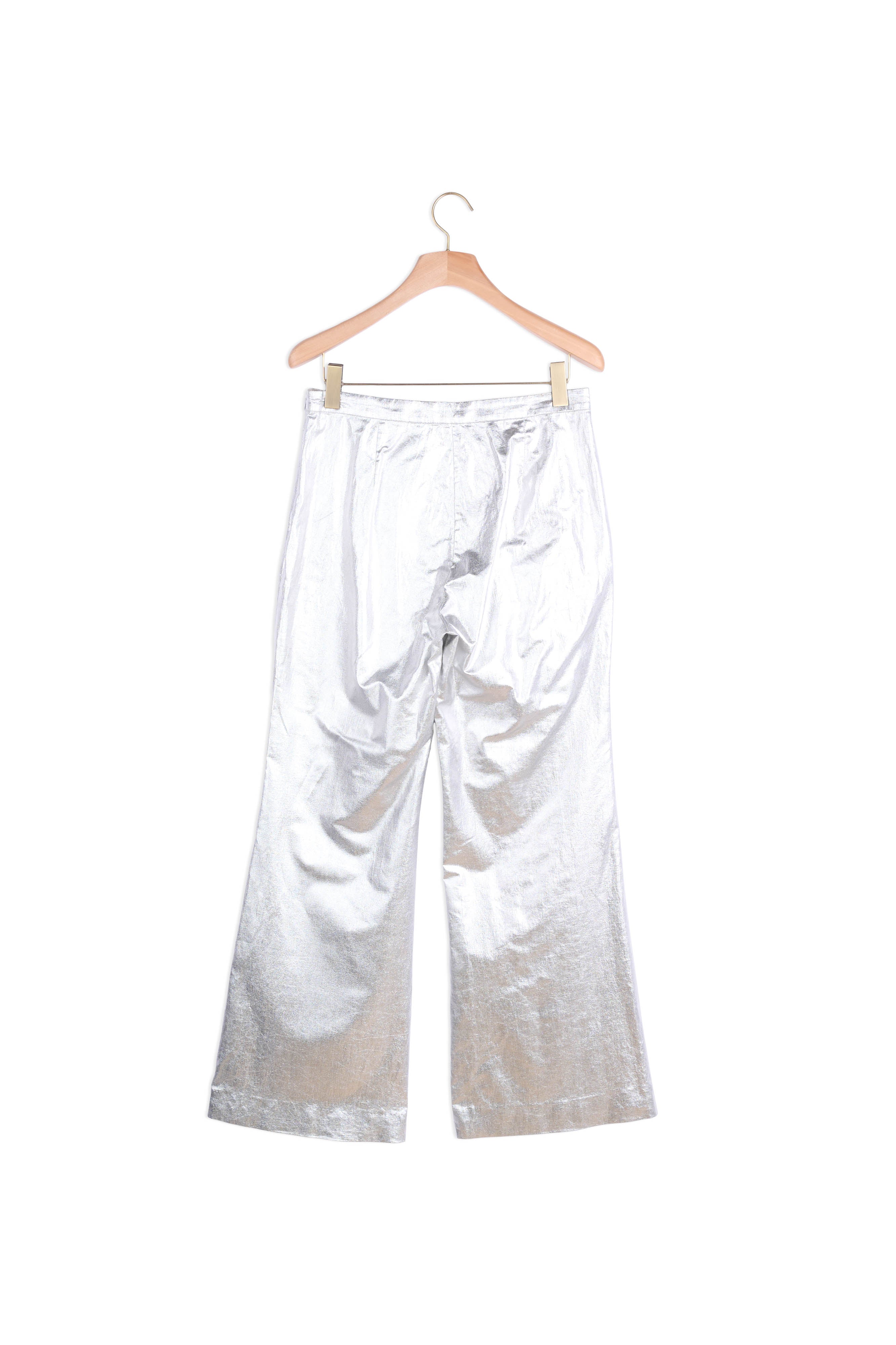 Pantalon enduit métallisé Sandro seconde main