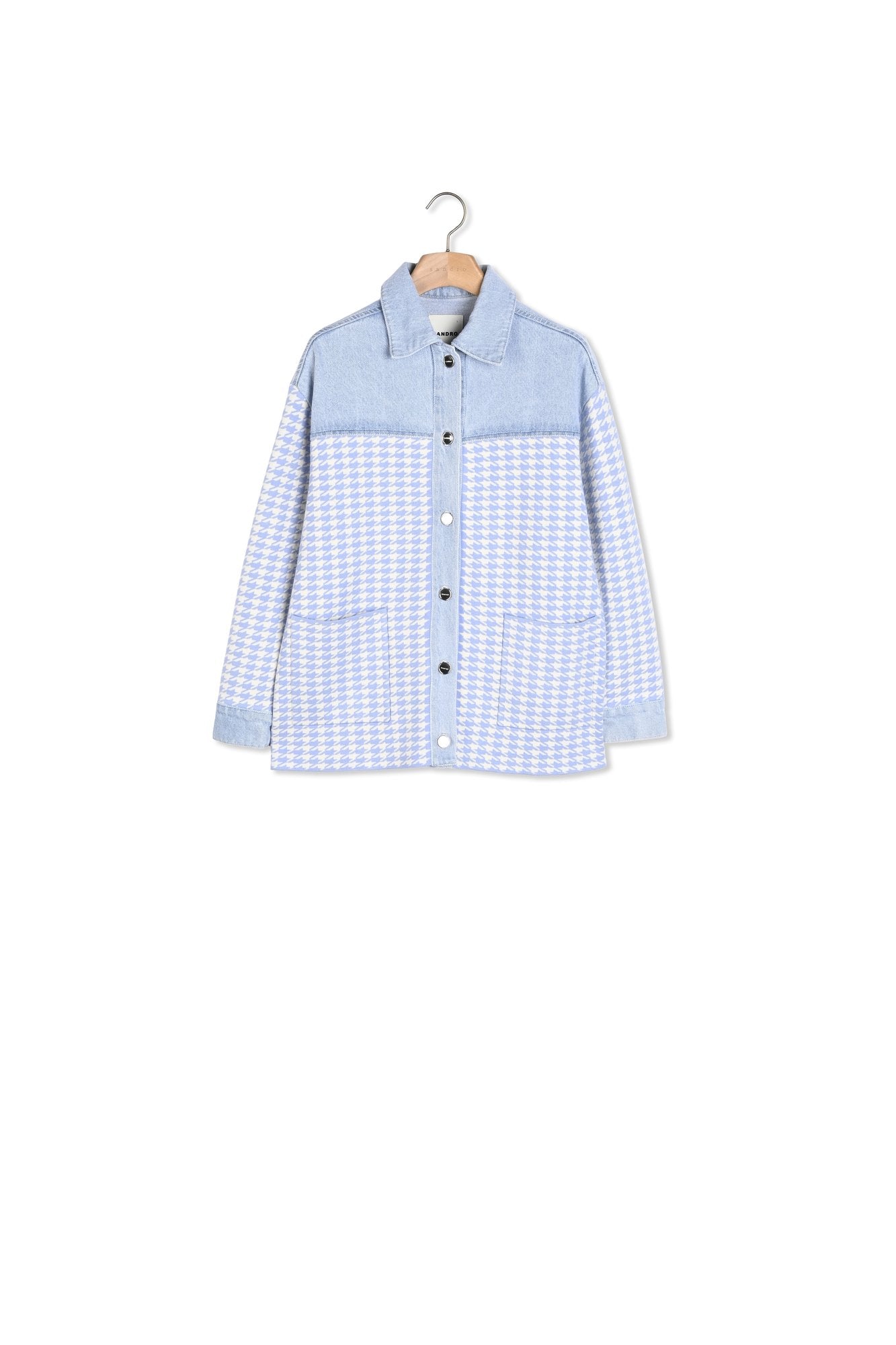 Cardicoat pied-de-poule Sandro seconde main