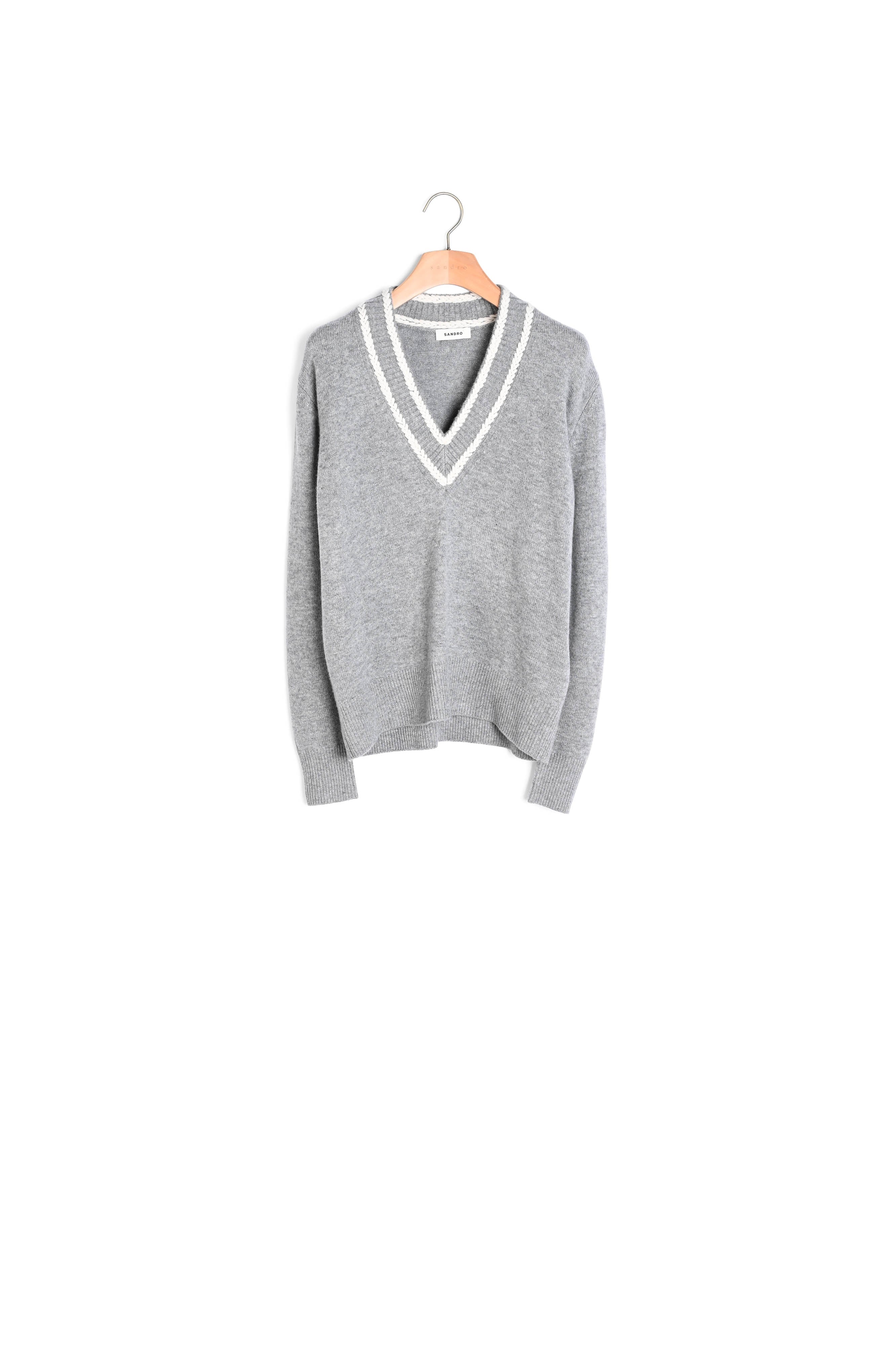 Pull en laine et cachemire Sandro seconde main