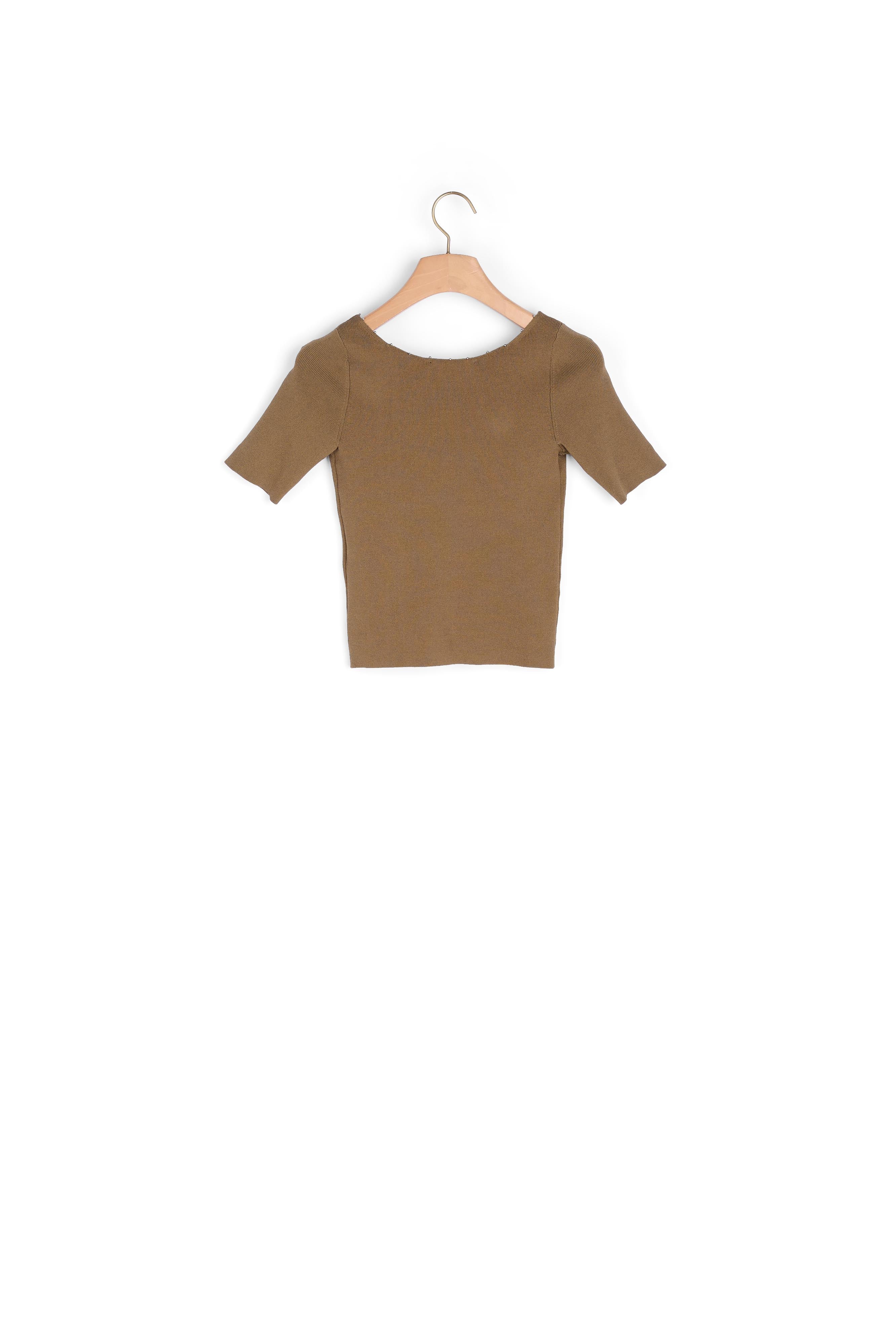 Top en Maille à encolure perlée Sandro seconde main
