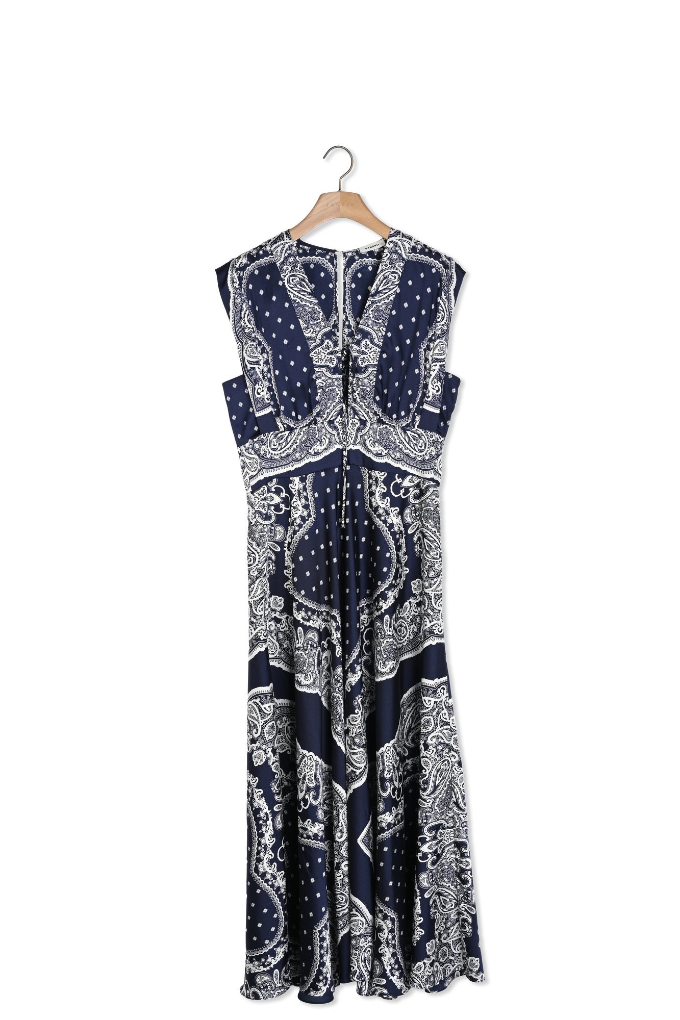 Robe longue à imprimé bandana Sandro seconde main