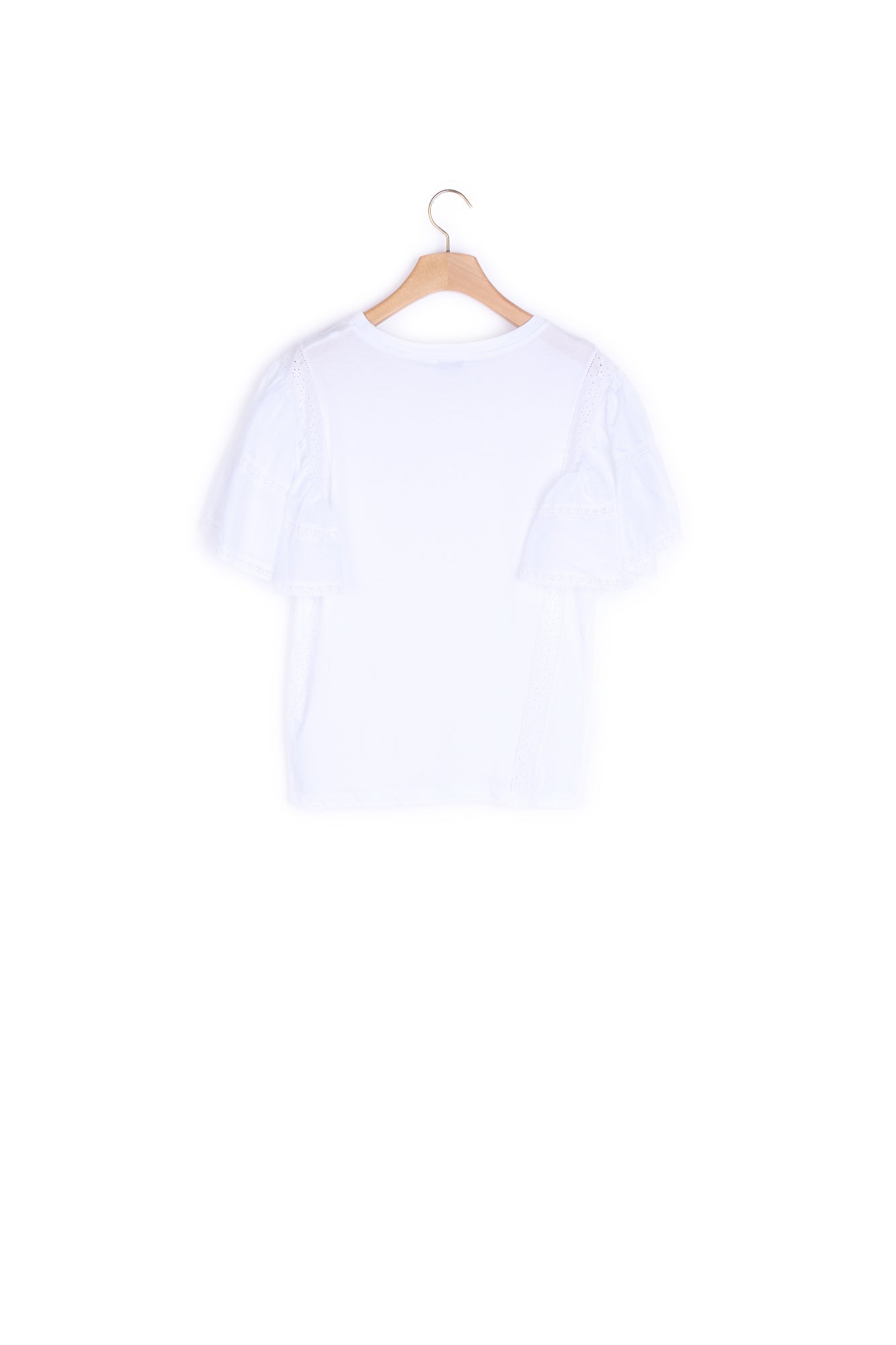 T-shirt à manches à volants Sandro seconde main
