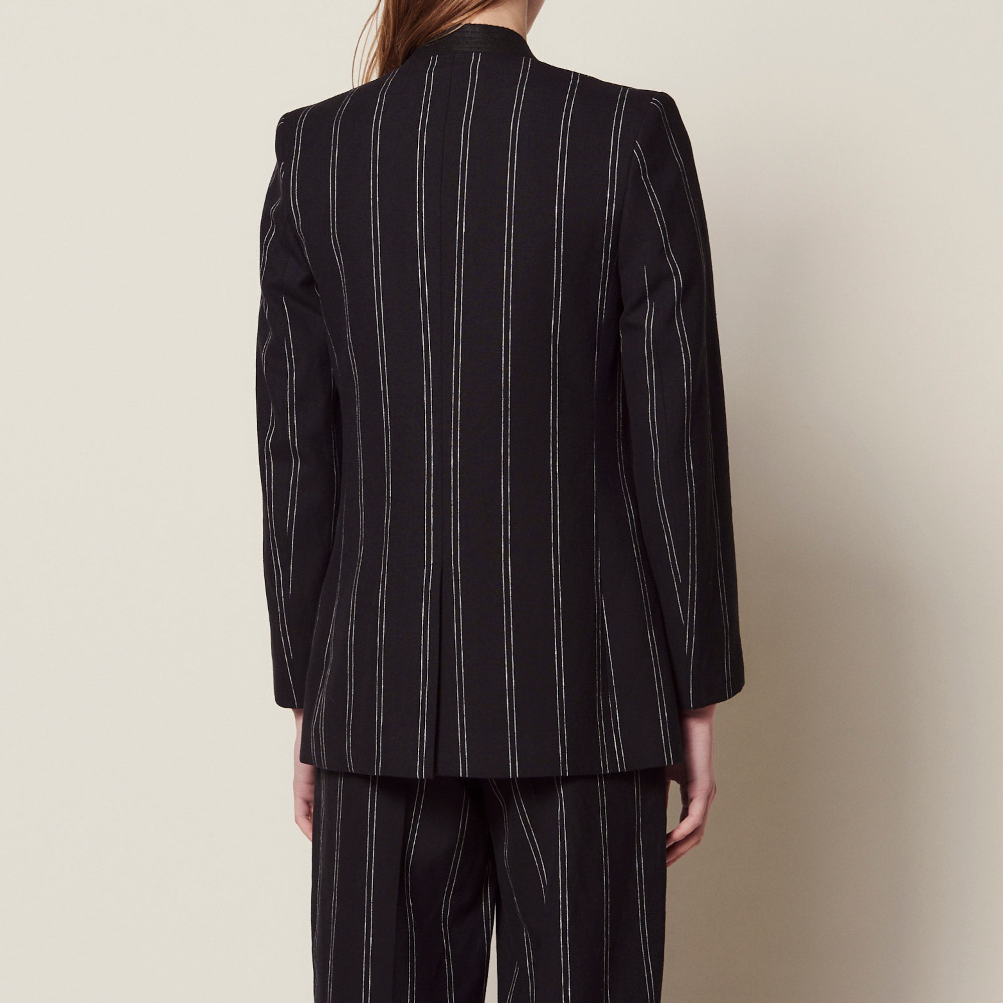 Veste de blazer rayée assortie Sandro seconde main