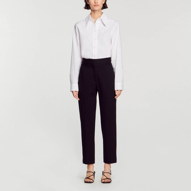Pantalon classique taille haute Sandro seconde main