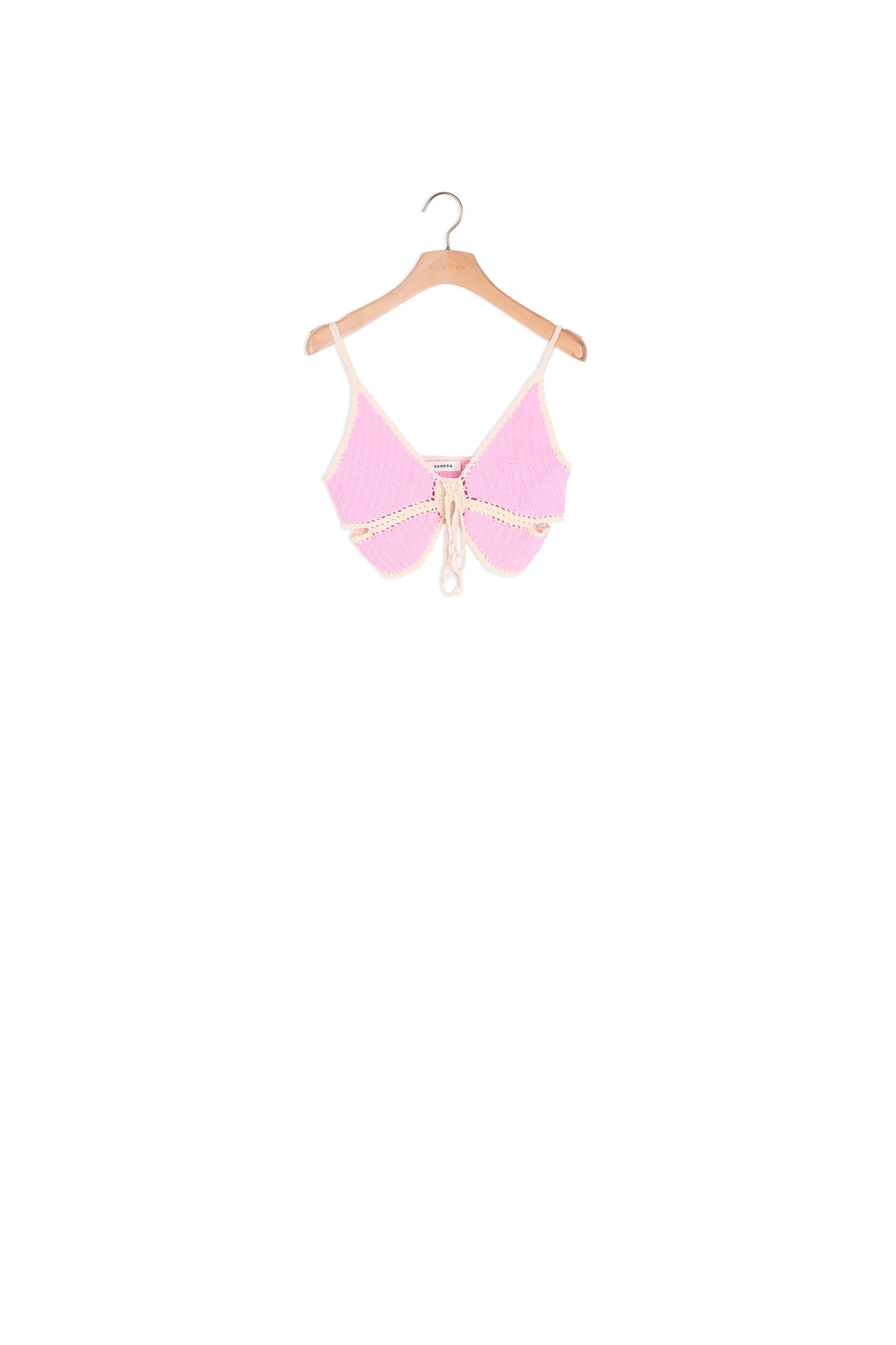 Brassière crochet papillon Sandro seconde main