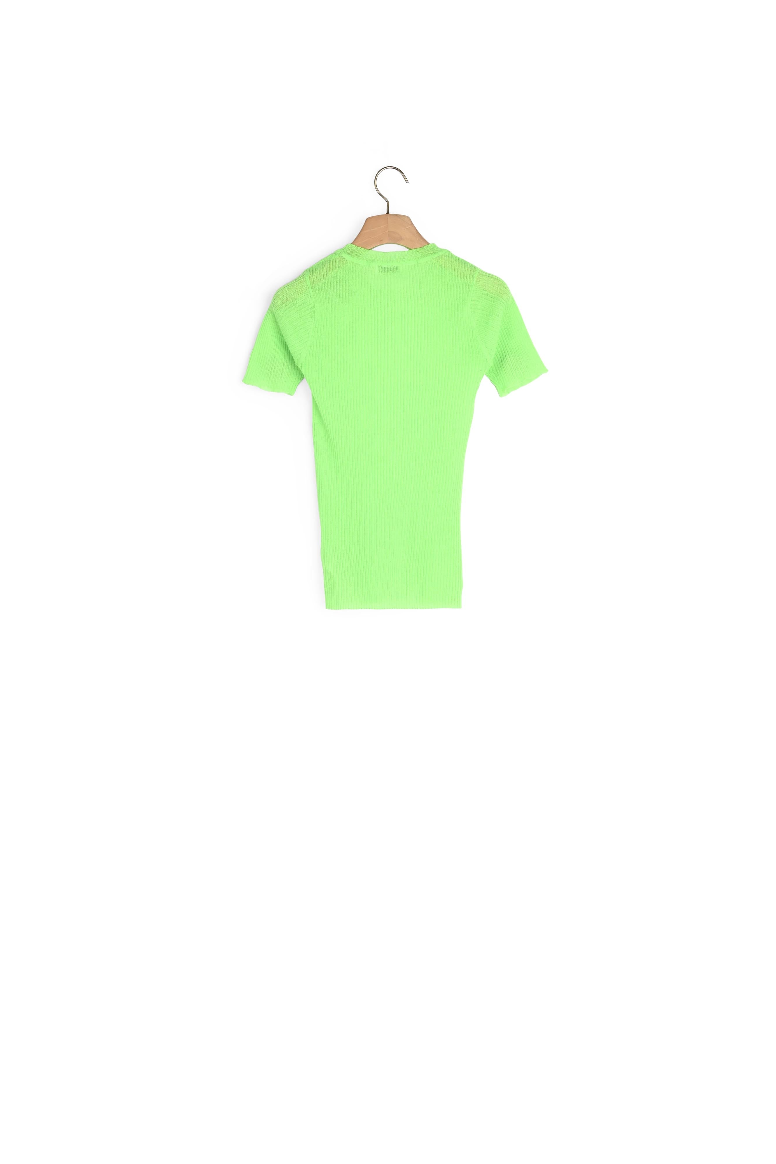 T-shirt fluo en Maille Sandro seconde main