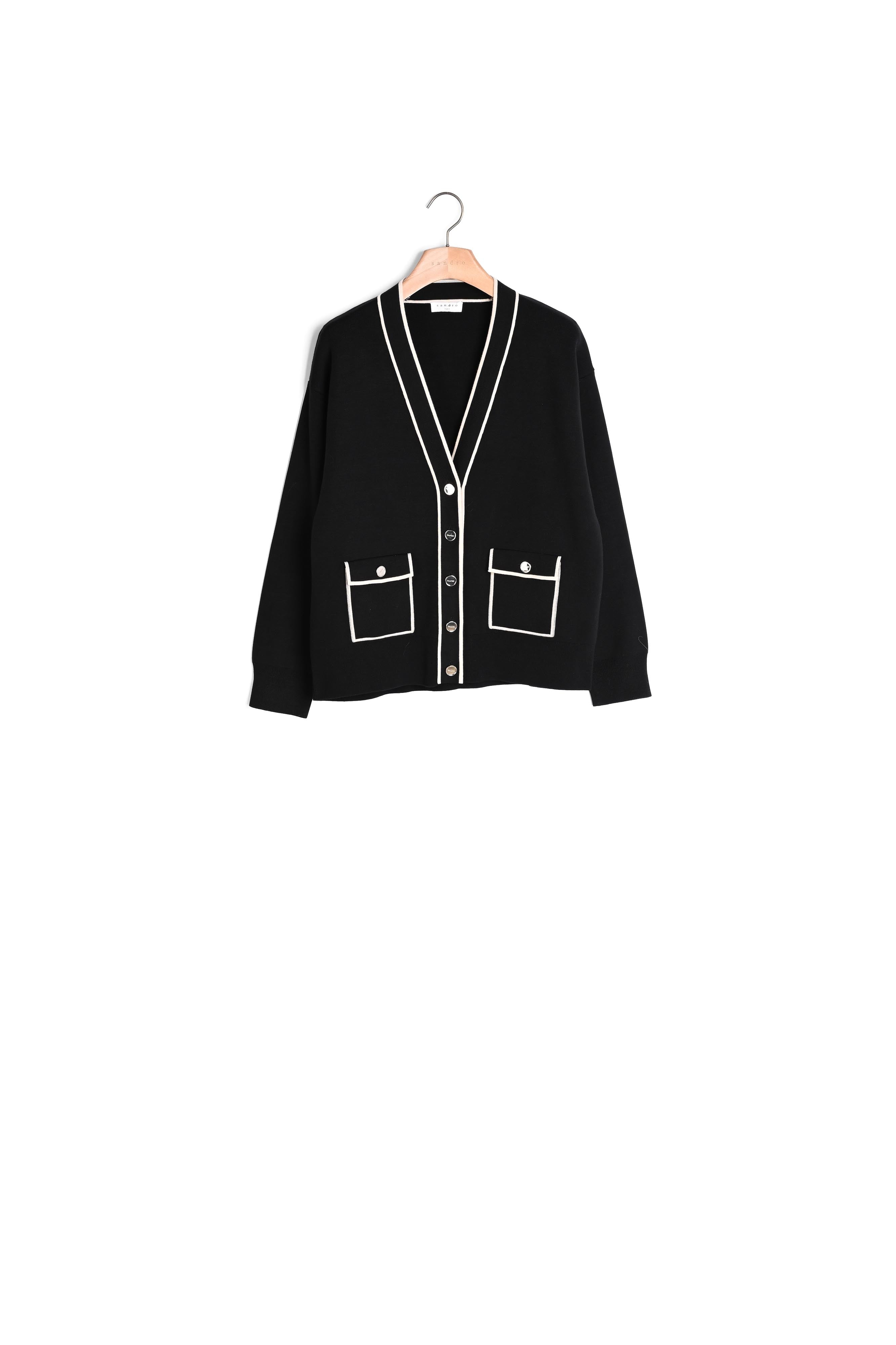 Cardigan Noir Sandro seconde main