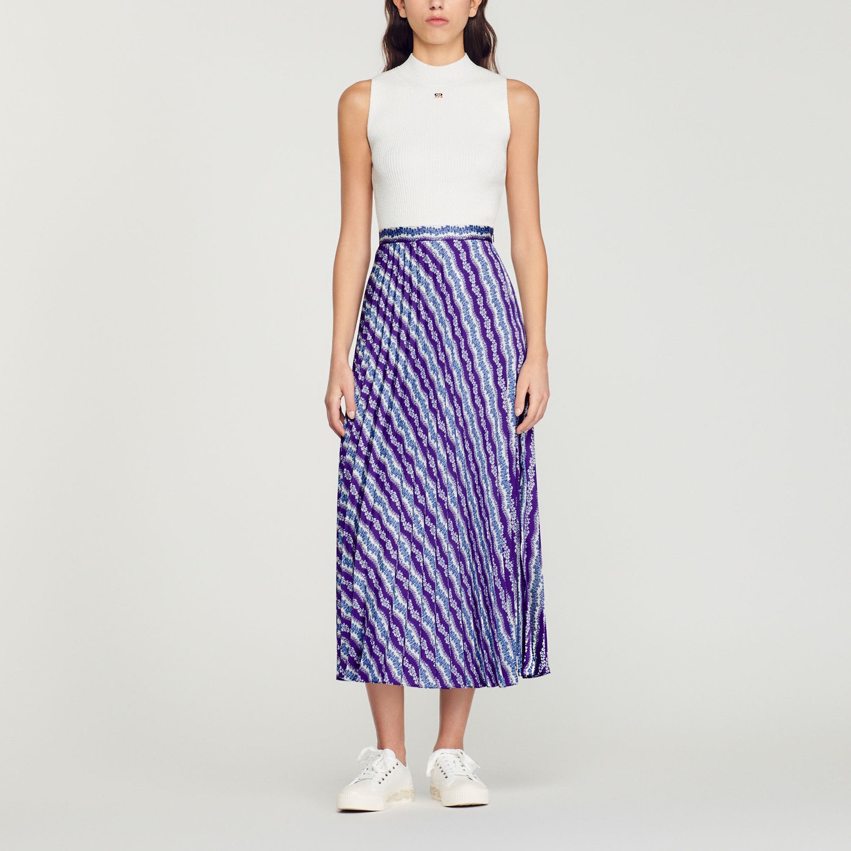 Jupe longue imprimée Sandro seconde main