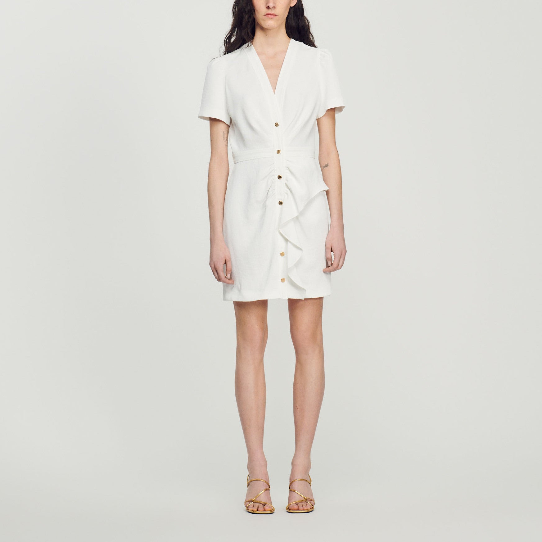 Robe courte plissée Sandro seconde main