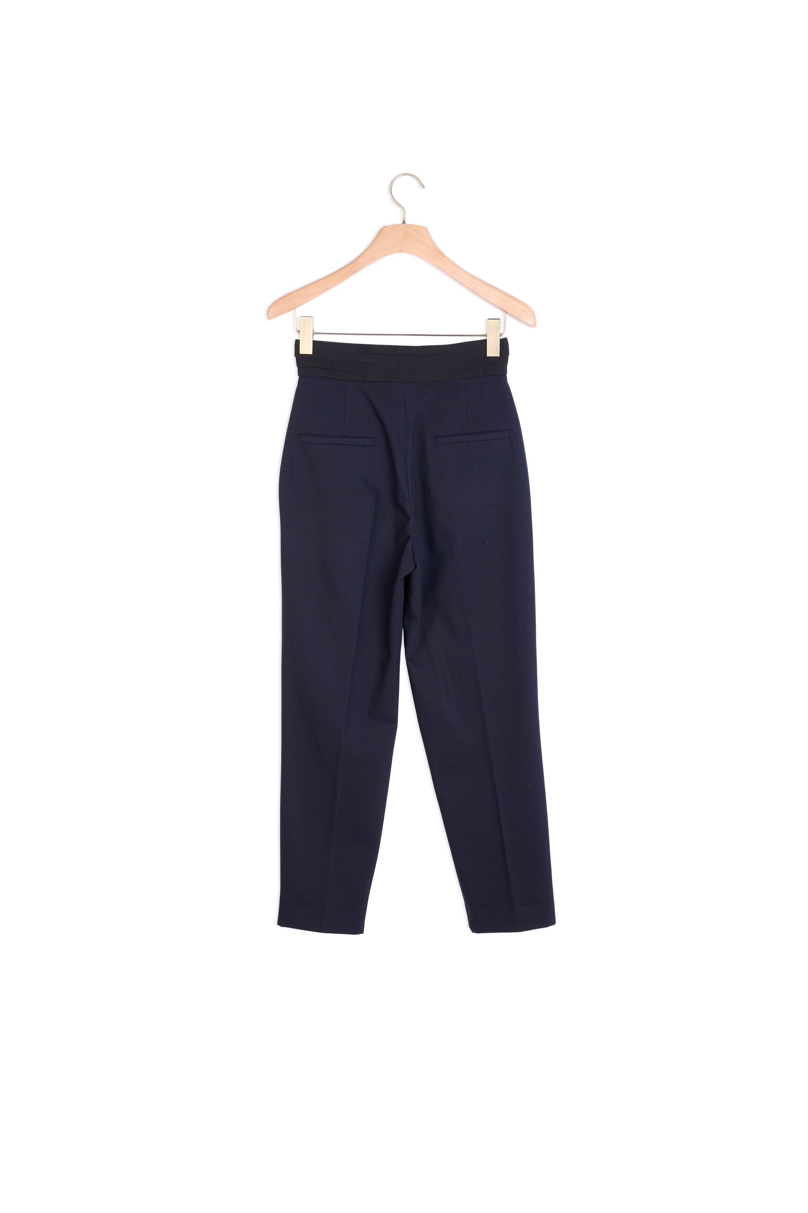 Pantalon droit à ceinture smoking Sandro seconde main