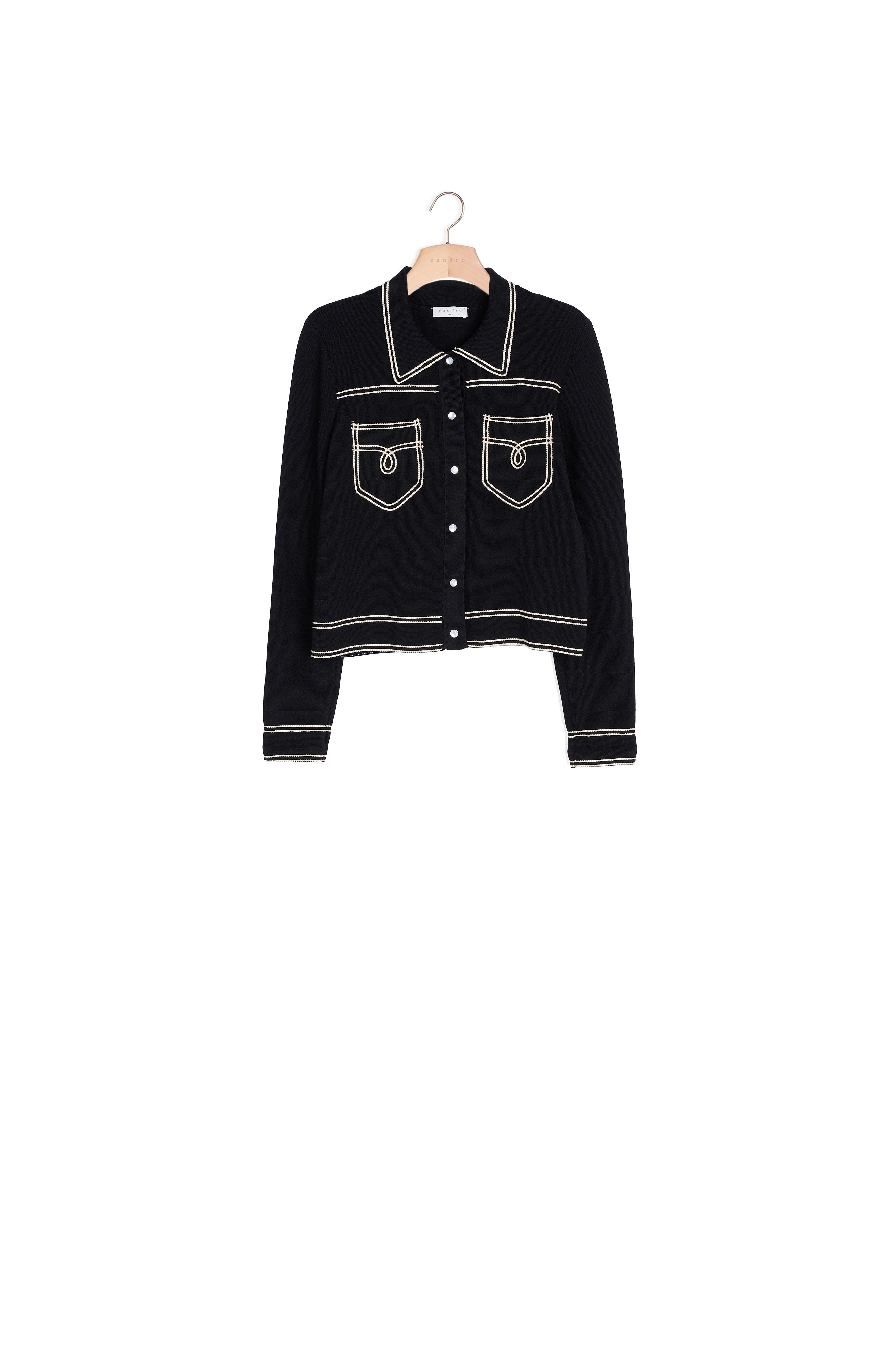 Cardigan à surpiqûres Sandro seconde main