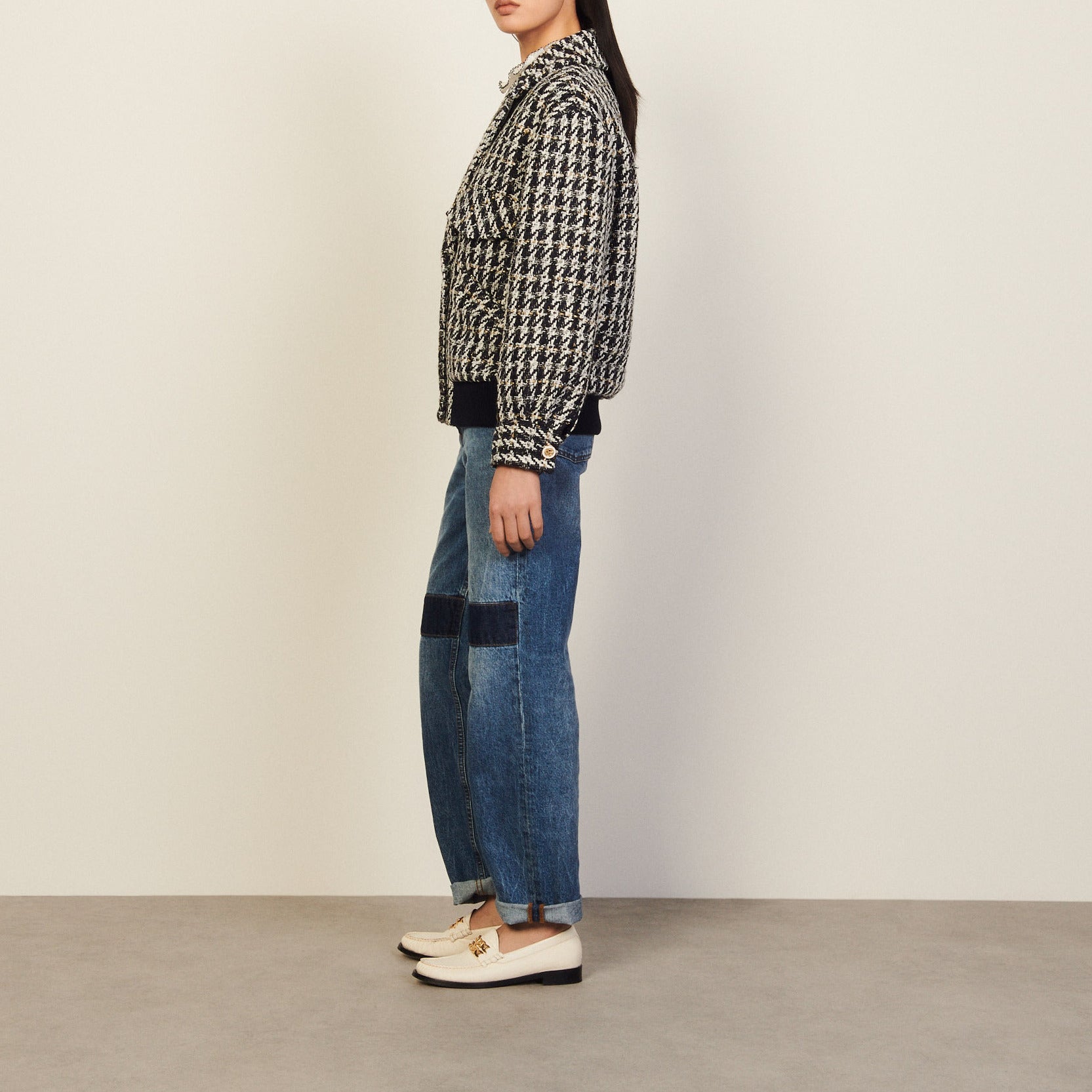 Veste Marine / Blanc Sandro seconde main