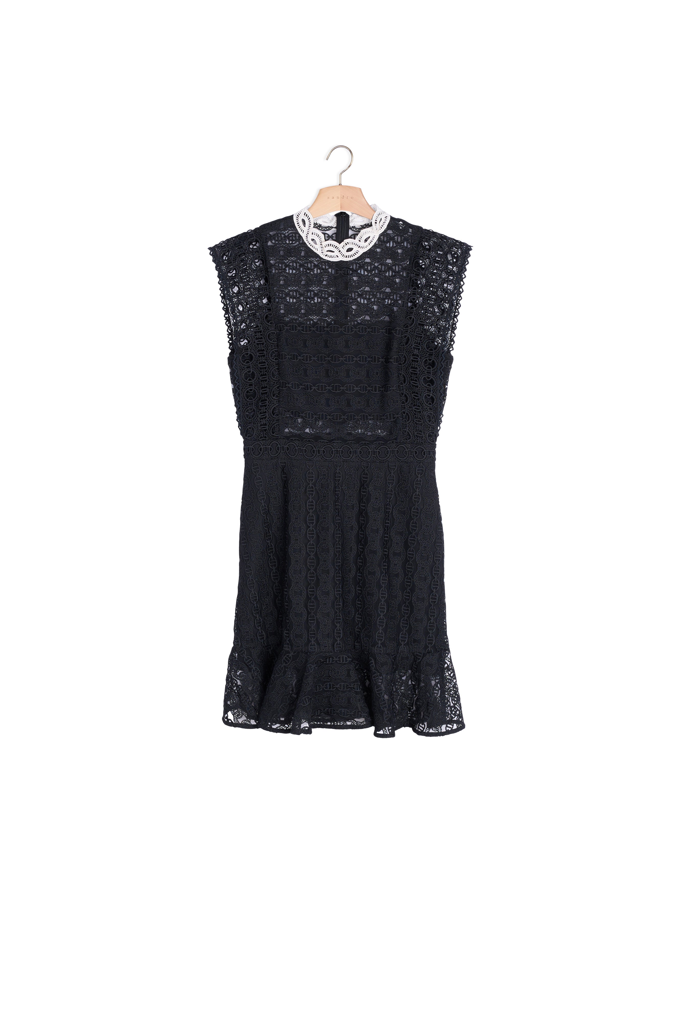 Robe en dentelle avec transparence Sandro seconde main