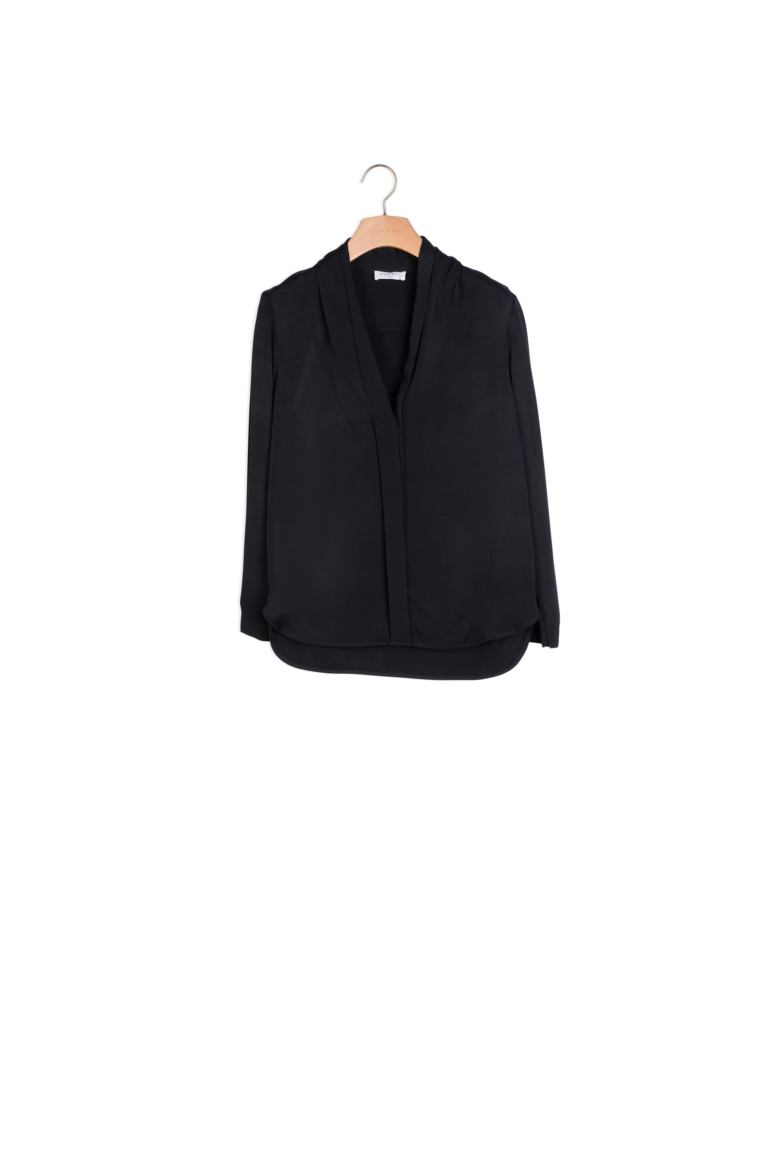 Chemise Noir Sandro seconde main