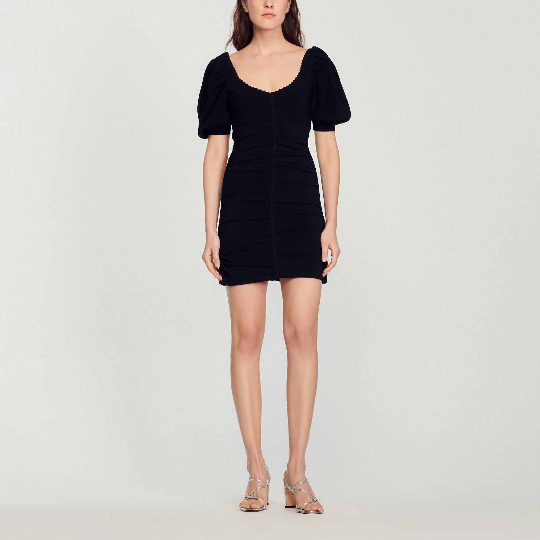 Robe froncée en Maille Sandro seconde main