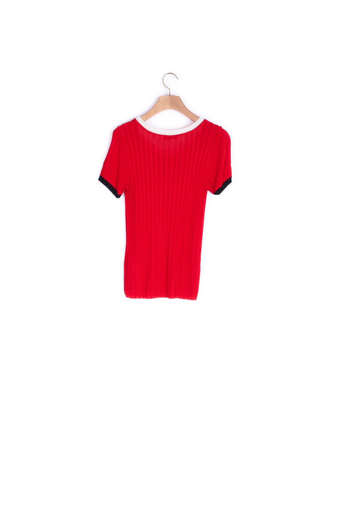 Pull en maille avec détails contrastants Sandro seconde main