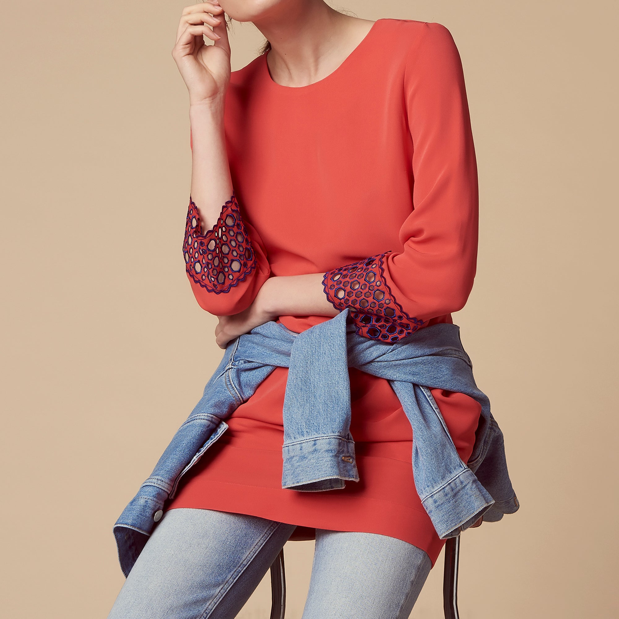 Robe détail dentelle Sandro seconde main