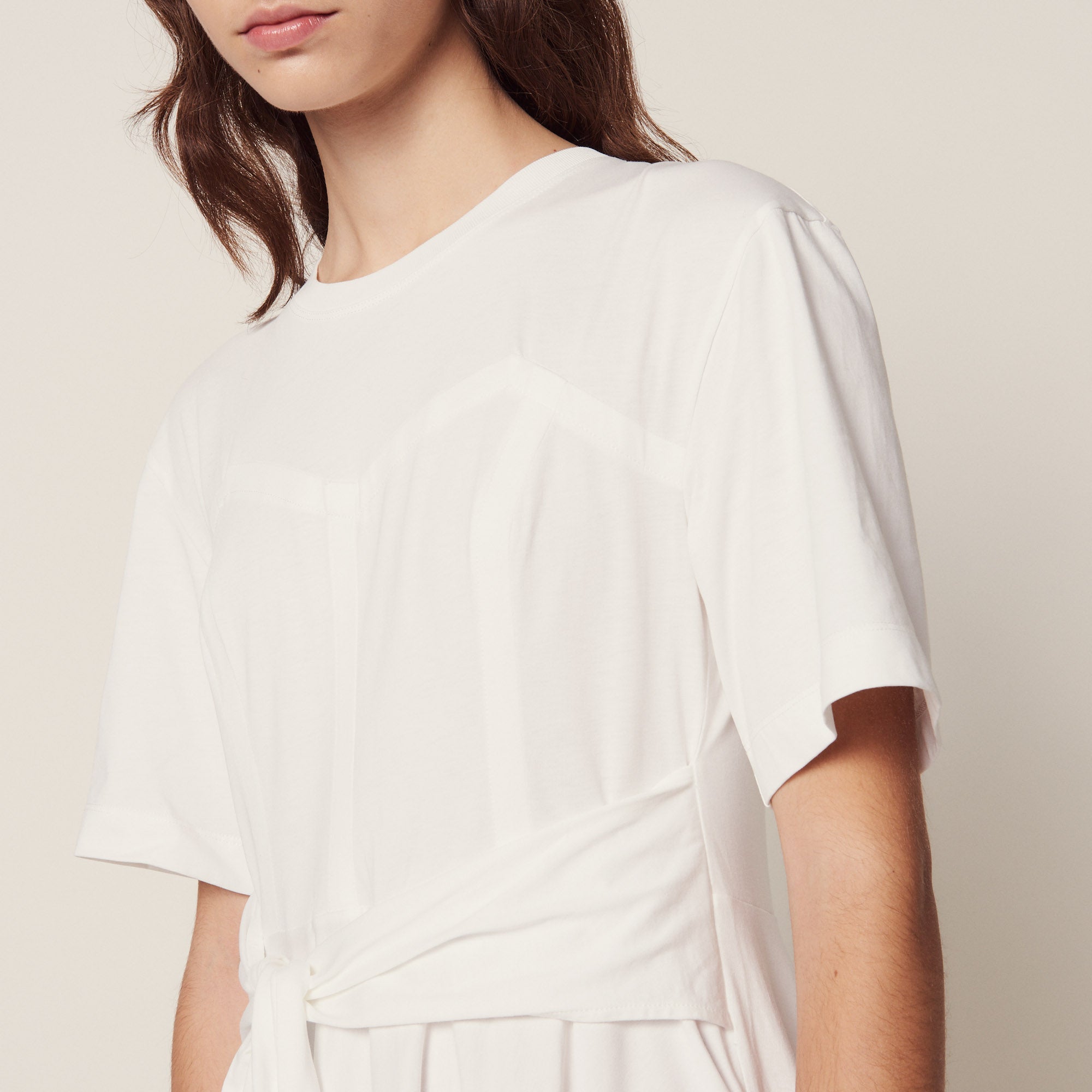 Robe longue asymétrique en jersey Sandro seconde main