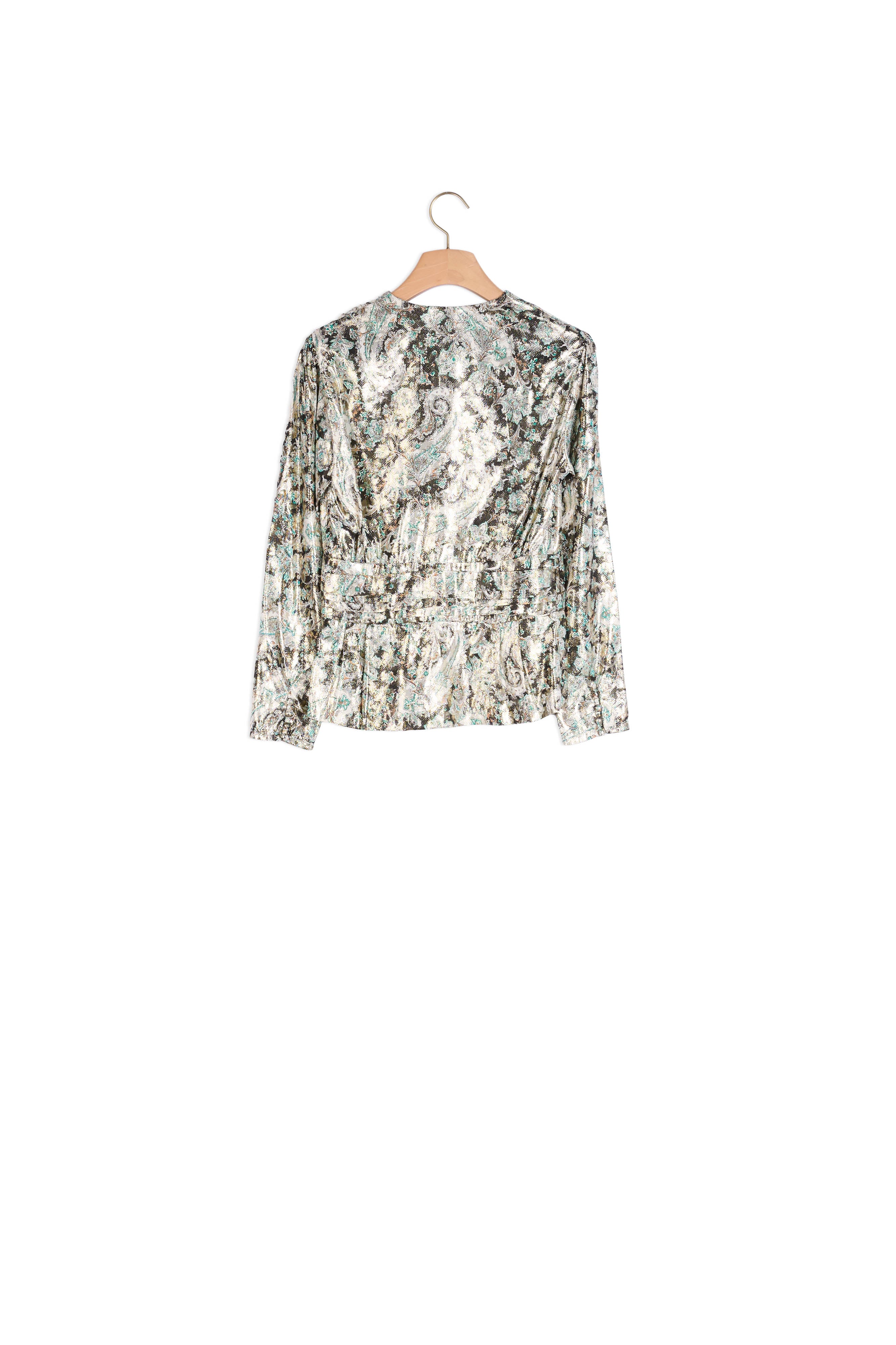 Top en jacquard lurex Sandro seconde main