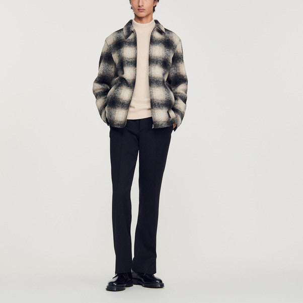 Blouson matelassé en laine Sandro seconde main