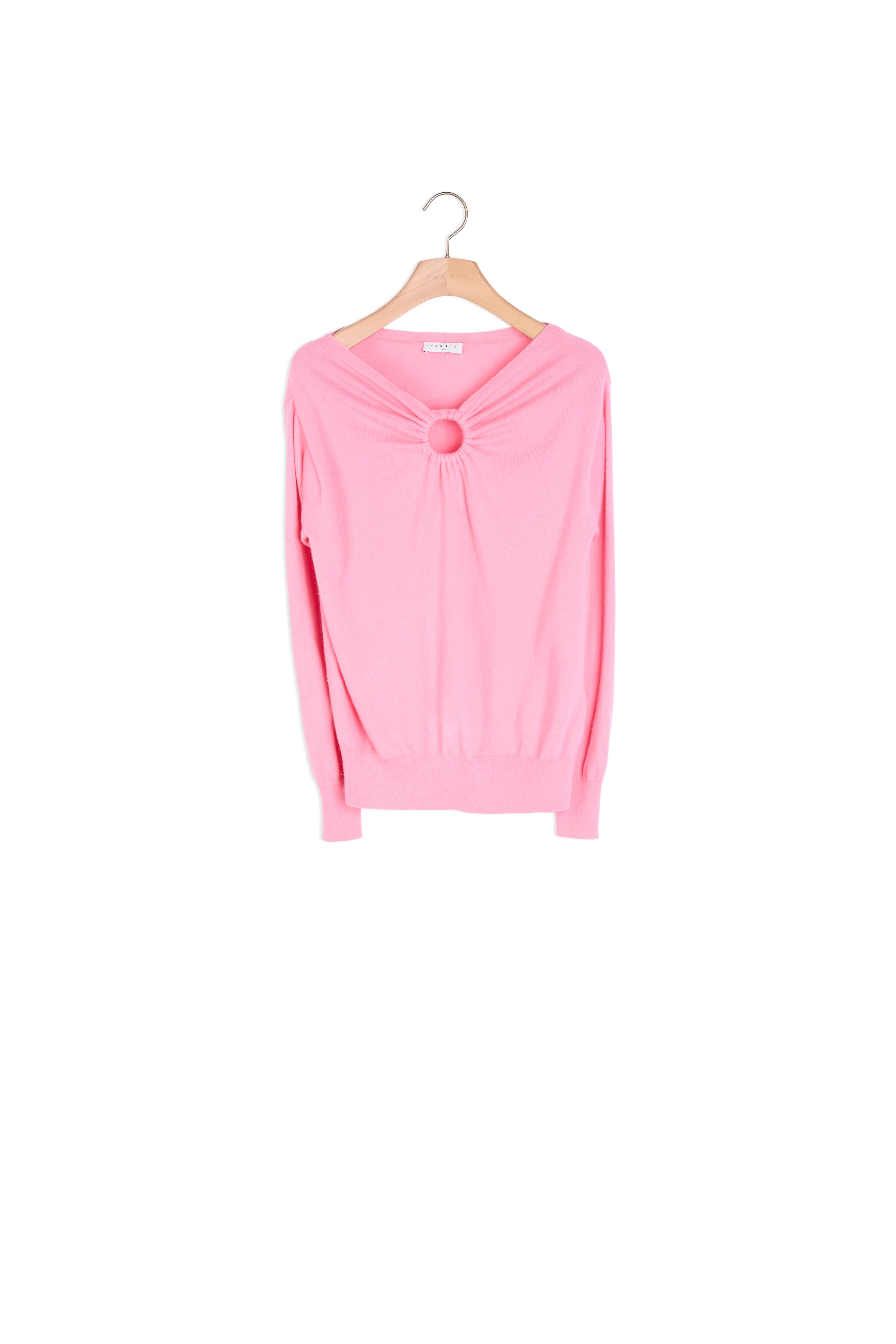 Pull laine et cachemire décolleté rond Sandro seconde main