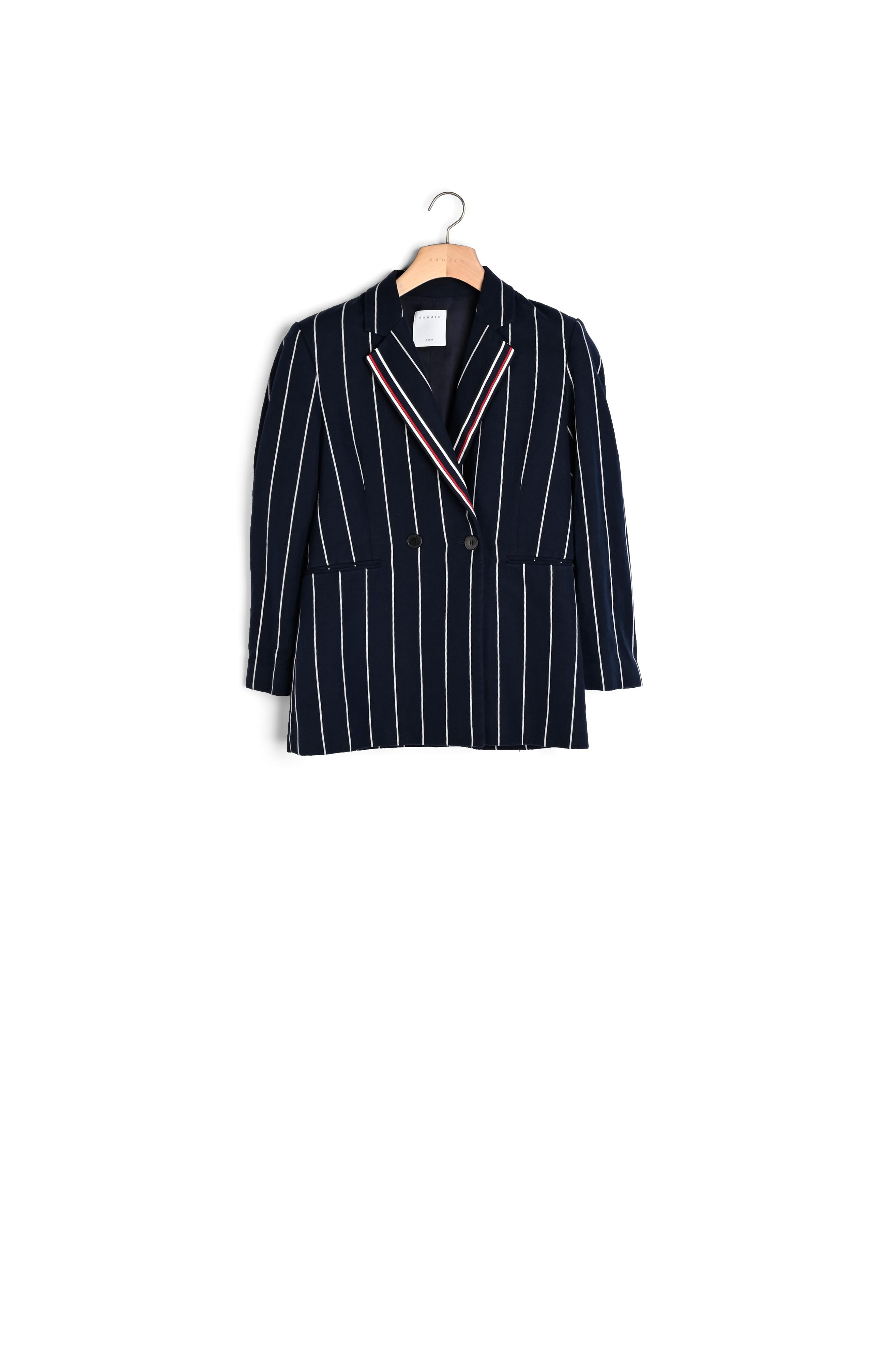 Veste de blazer à rayures assortie Sandro seconde main