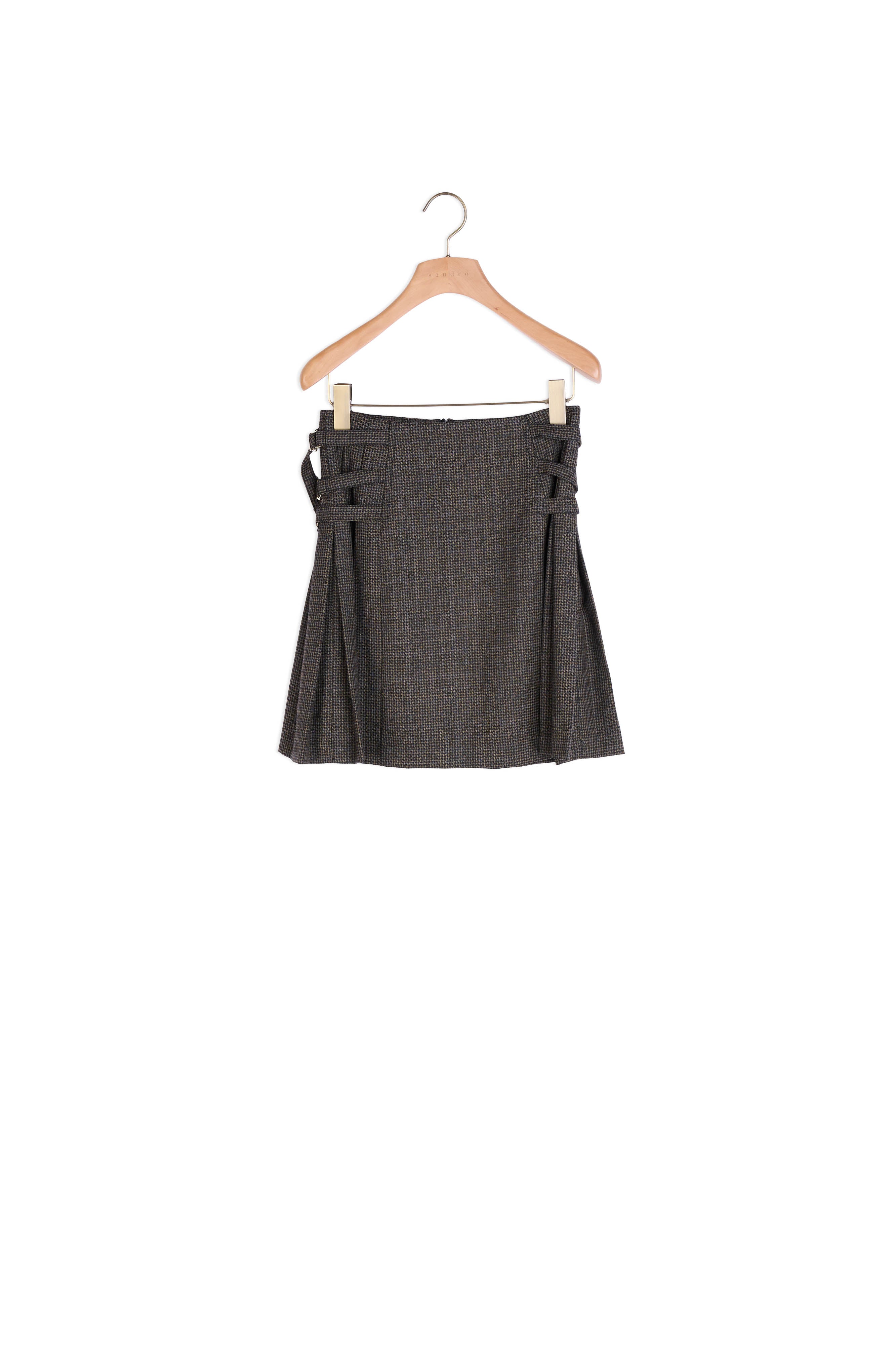 Jupe Beige / Bleu Sandro seconde main