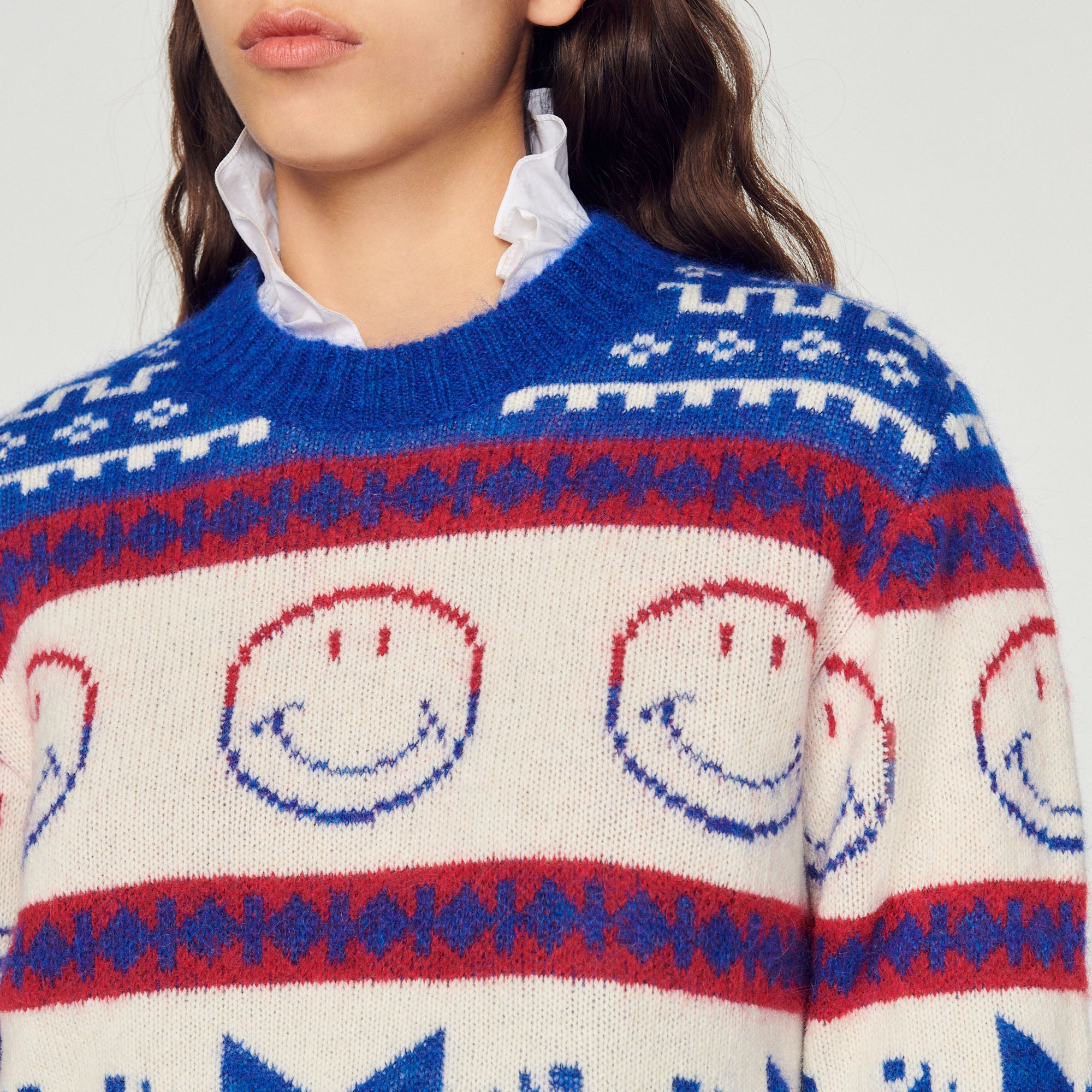 Pull Smiley Sandro seconde main