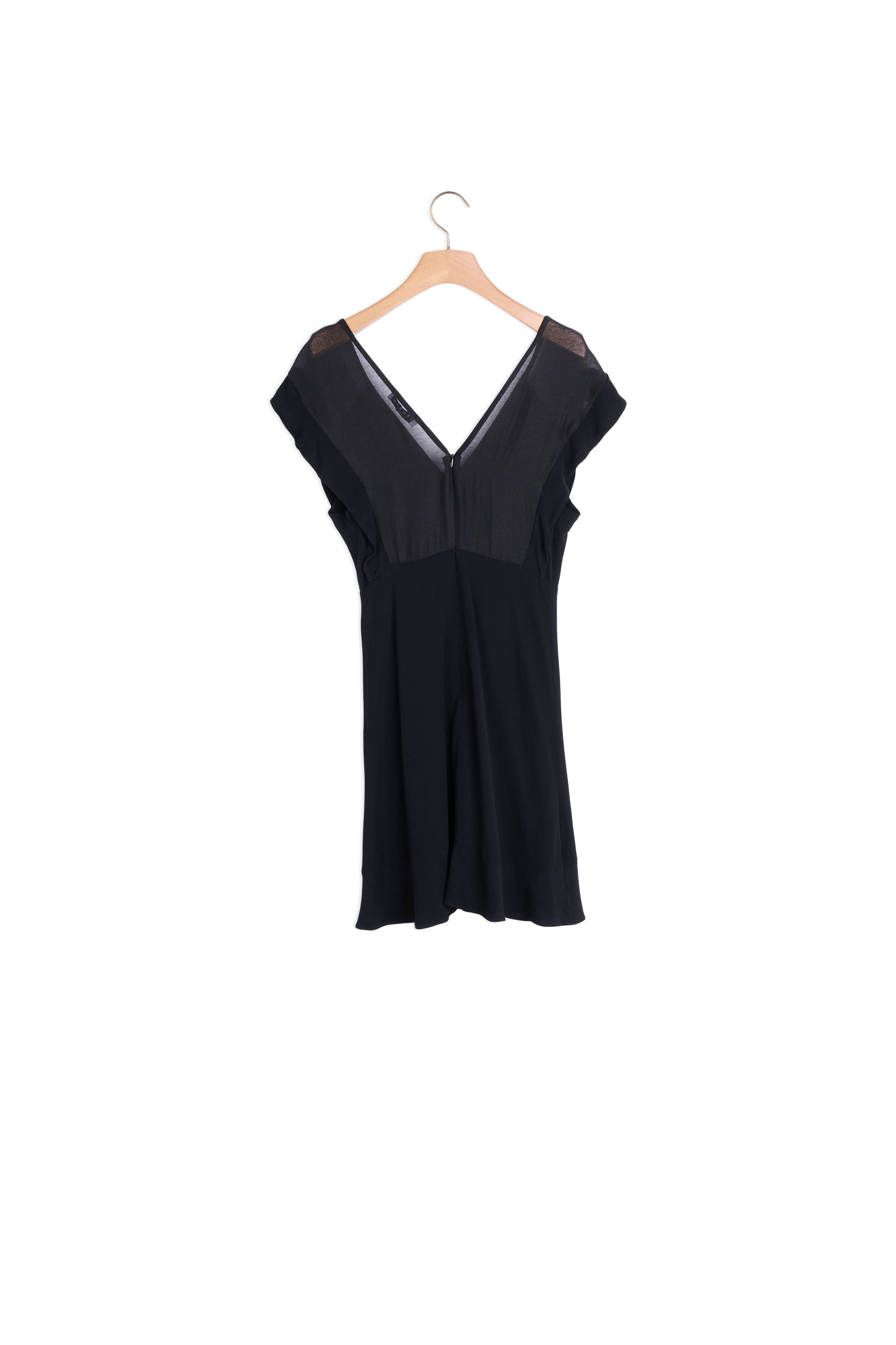 Robe décolleté V et bas volanté Sandro seconde main