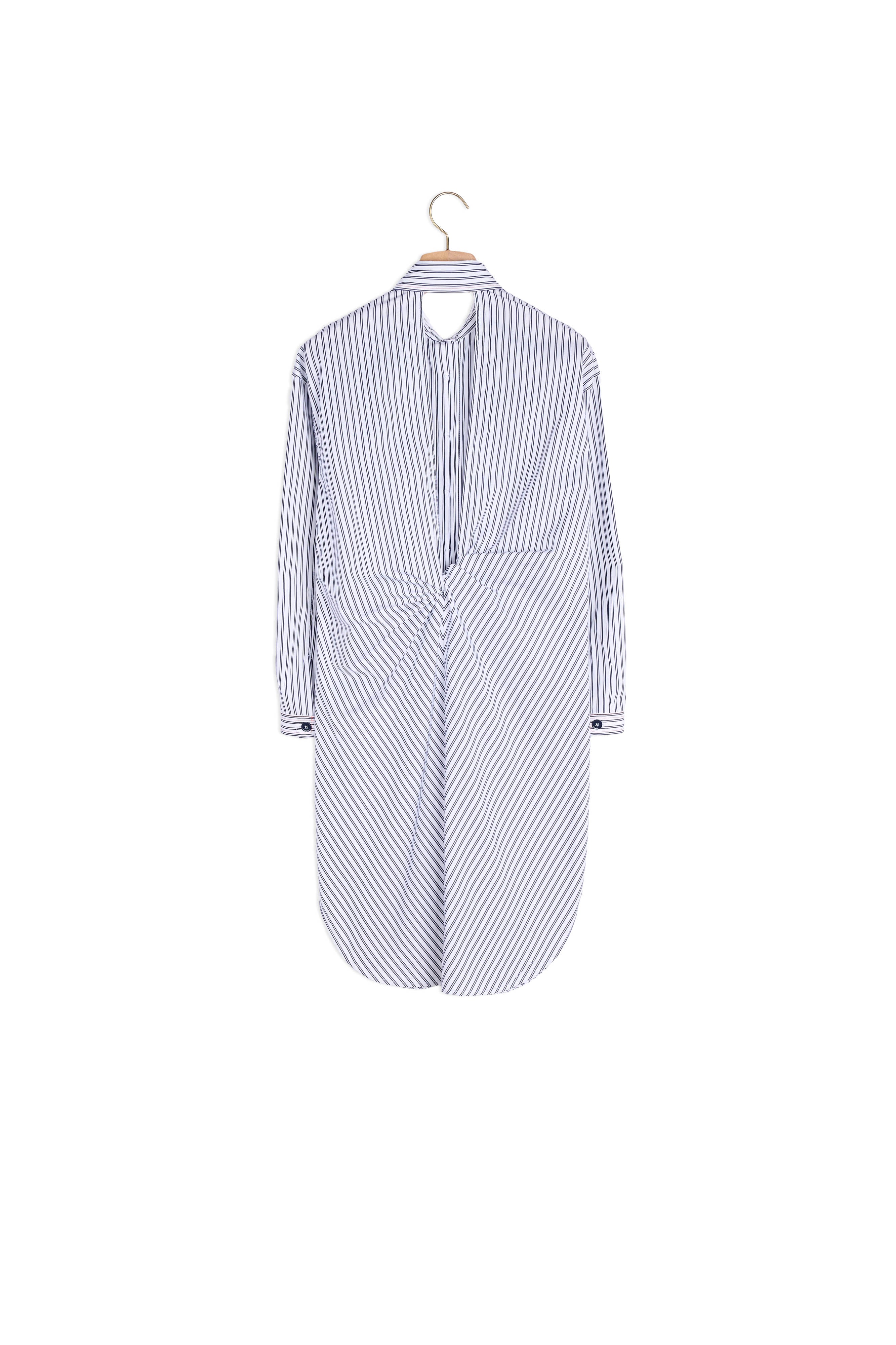 Chemise longue coton imprimé dos ouvert Sandro seconde main