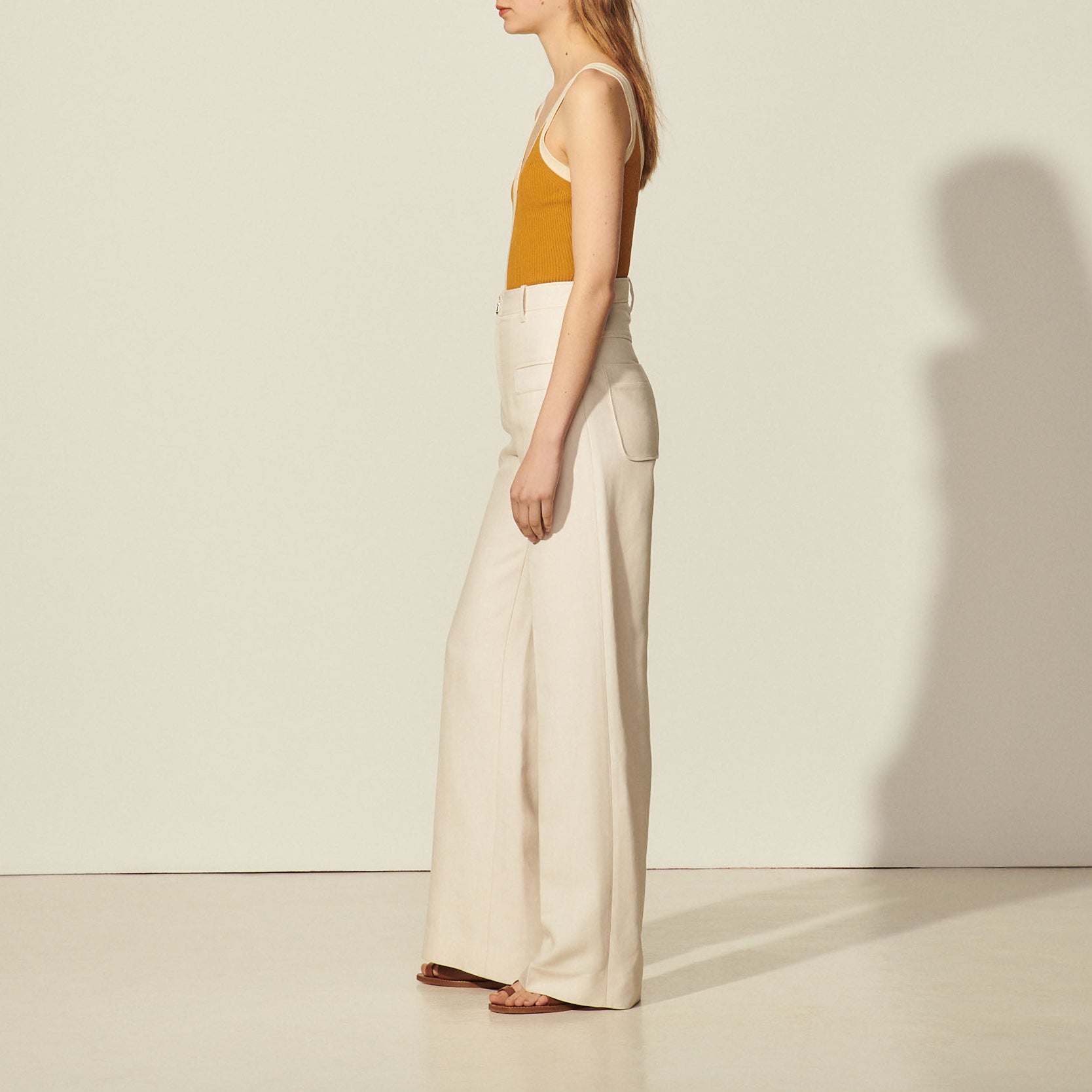 Pantalon avec zip milieu devant Sandro seconde main