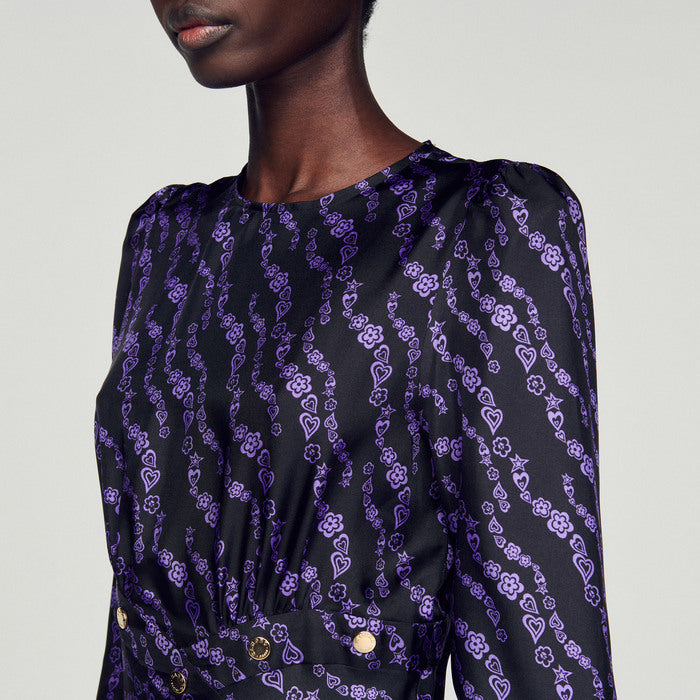 Robe longue fluide Sandro seconde main