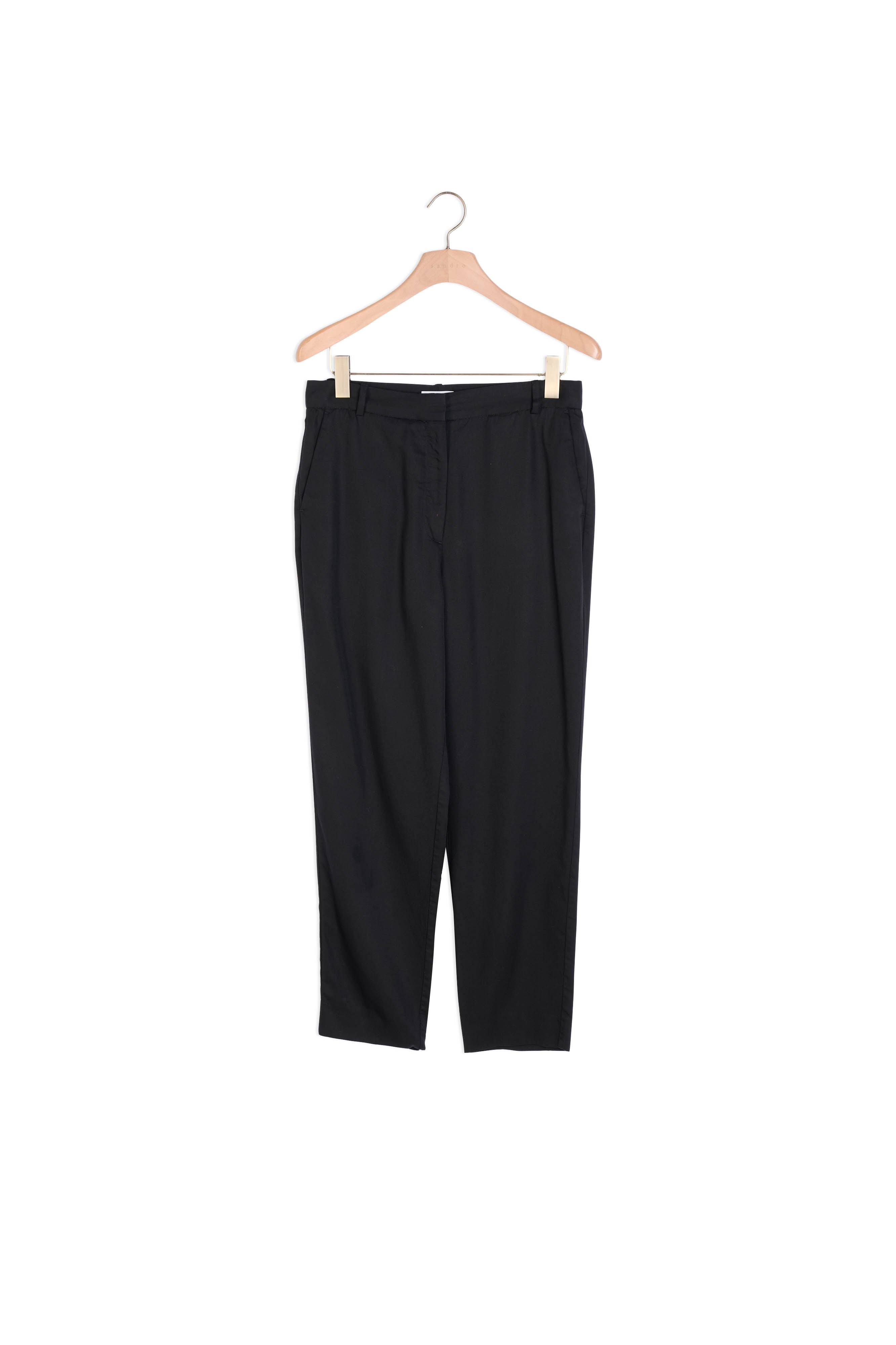 Pantalon cintré avec plis nervurés Sandro seconde main