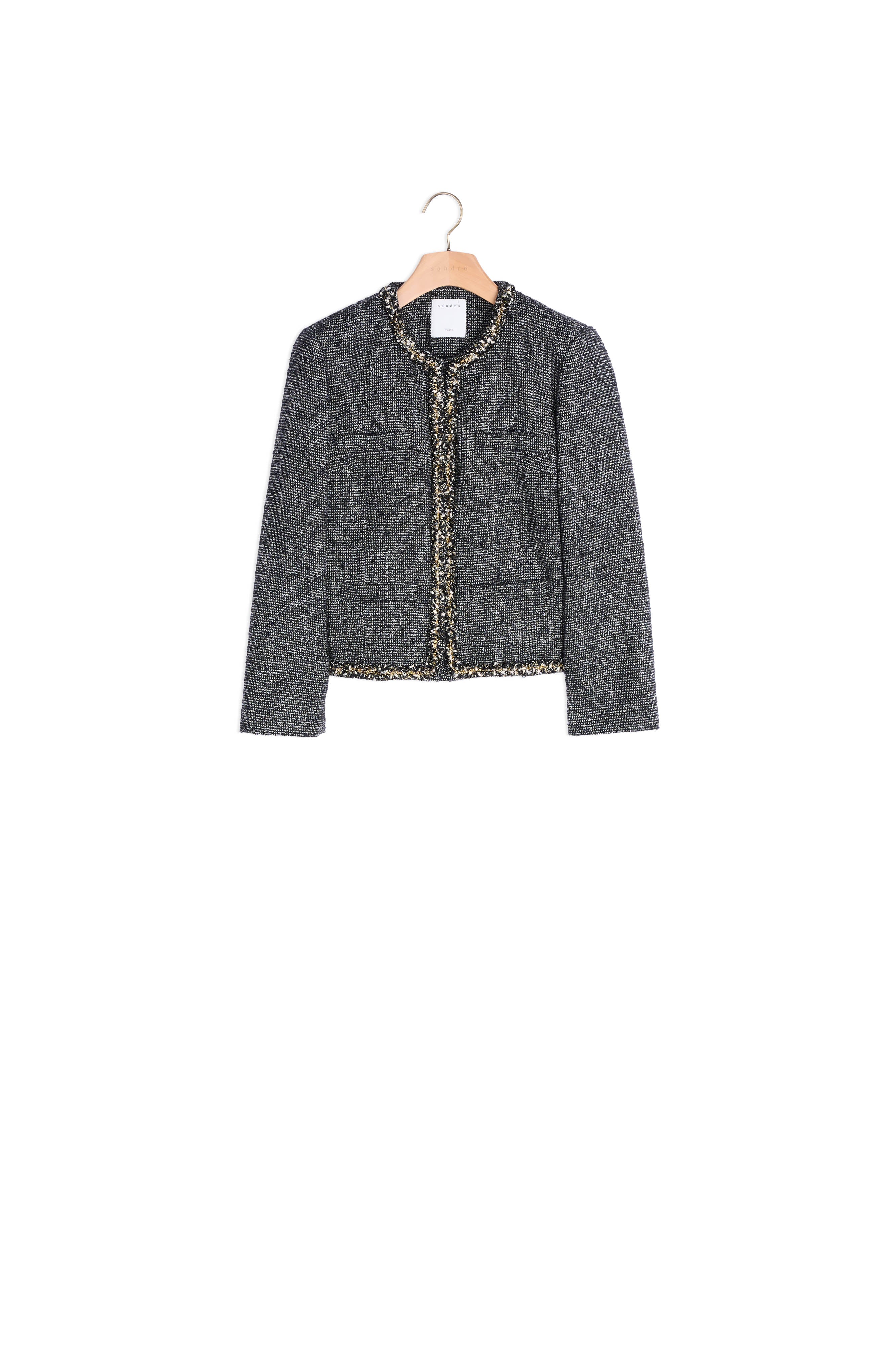 Veste courte en tweed Sandro seconde main