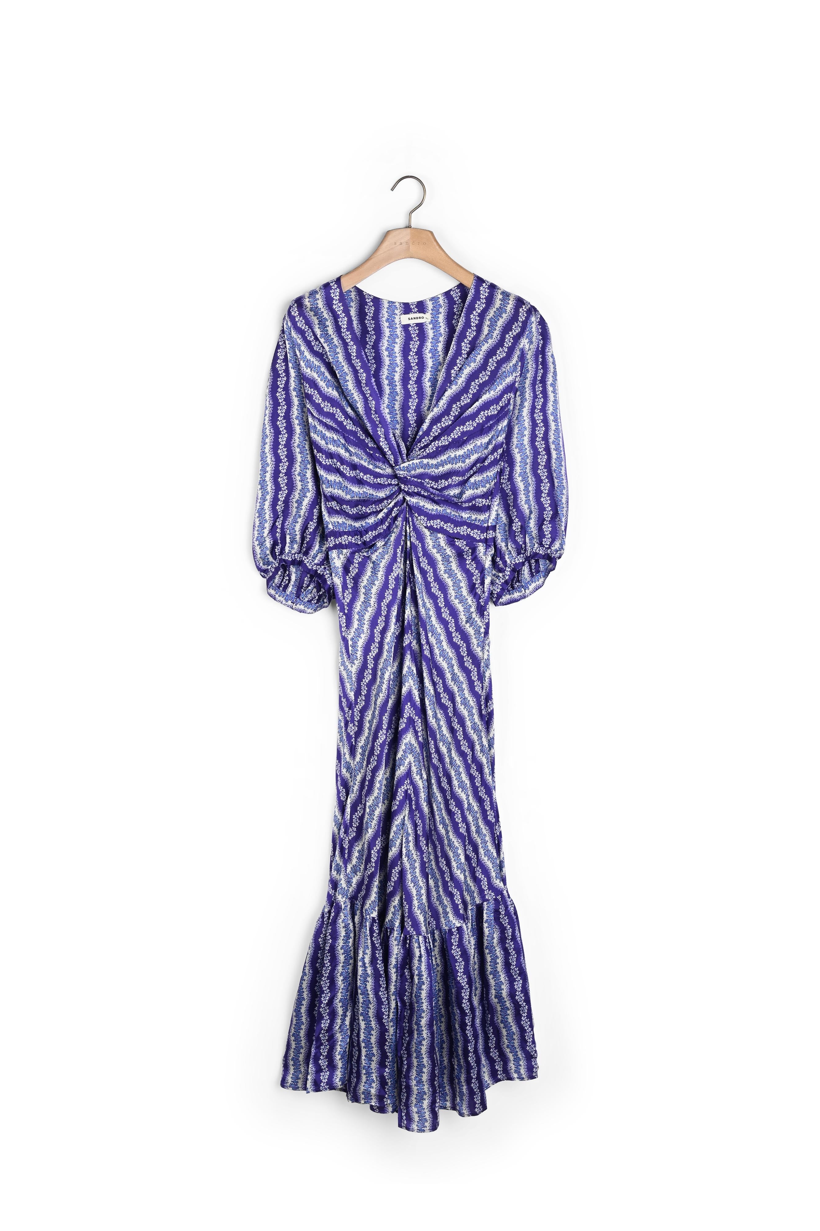Robe torsadée imprimé fleuri Sandro seconde main