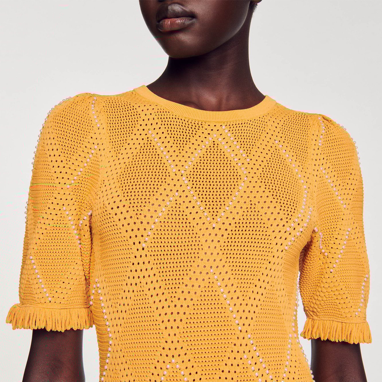 Robe courte en Maille Sandro seconde main