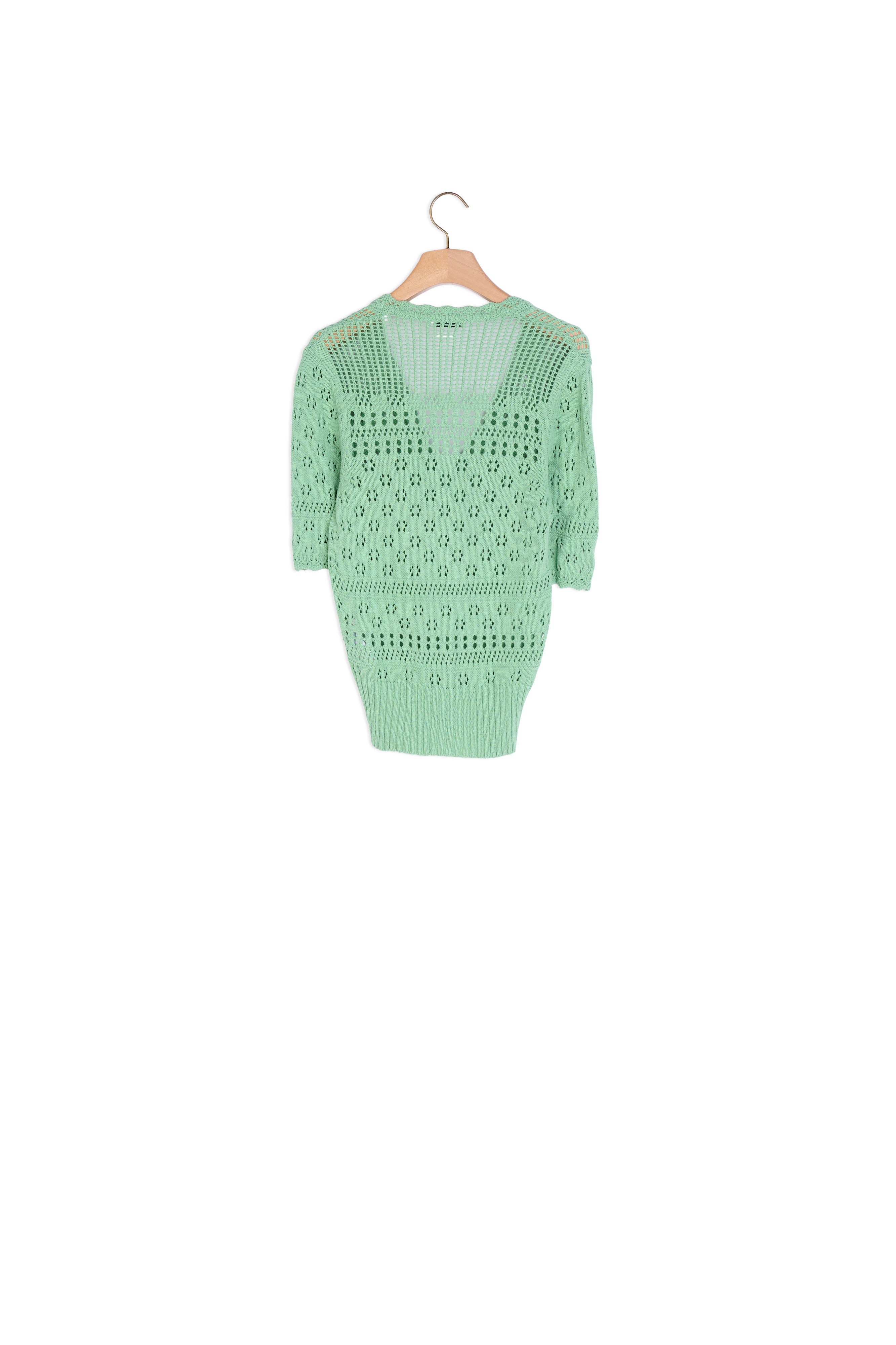 Pull manches courtes en Maille fantaisie Sandro seconde main