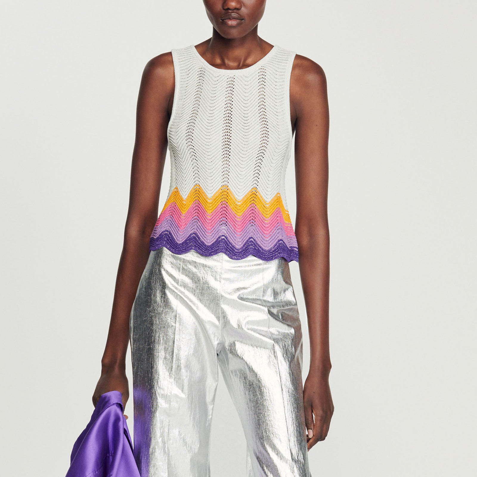 Débardeur en Maille Sandro seconde main