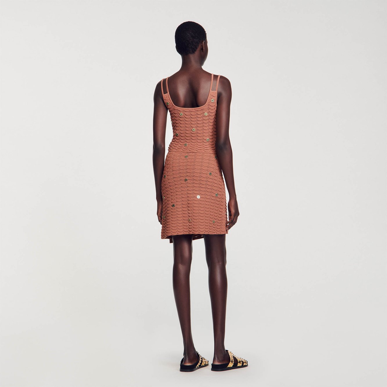 Top court en Maille à pièces Sandro seconde main