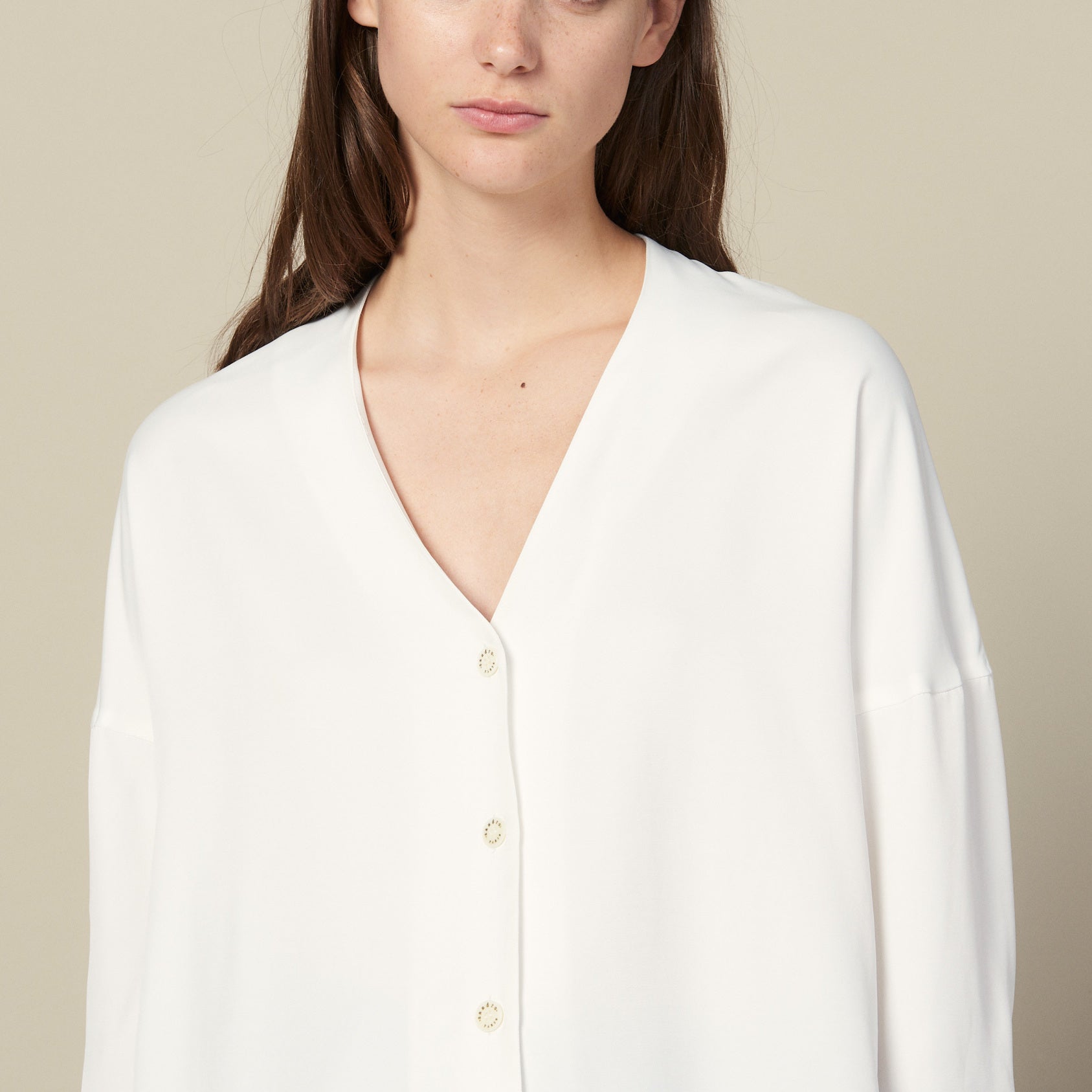 Chemise Ecrue Sandro seconde main