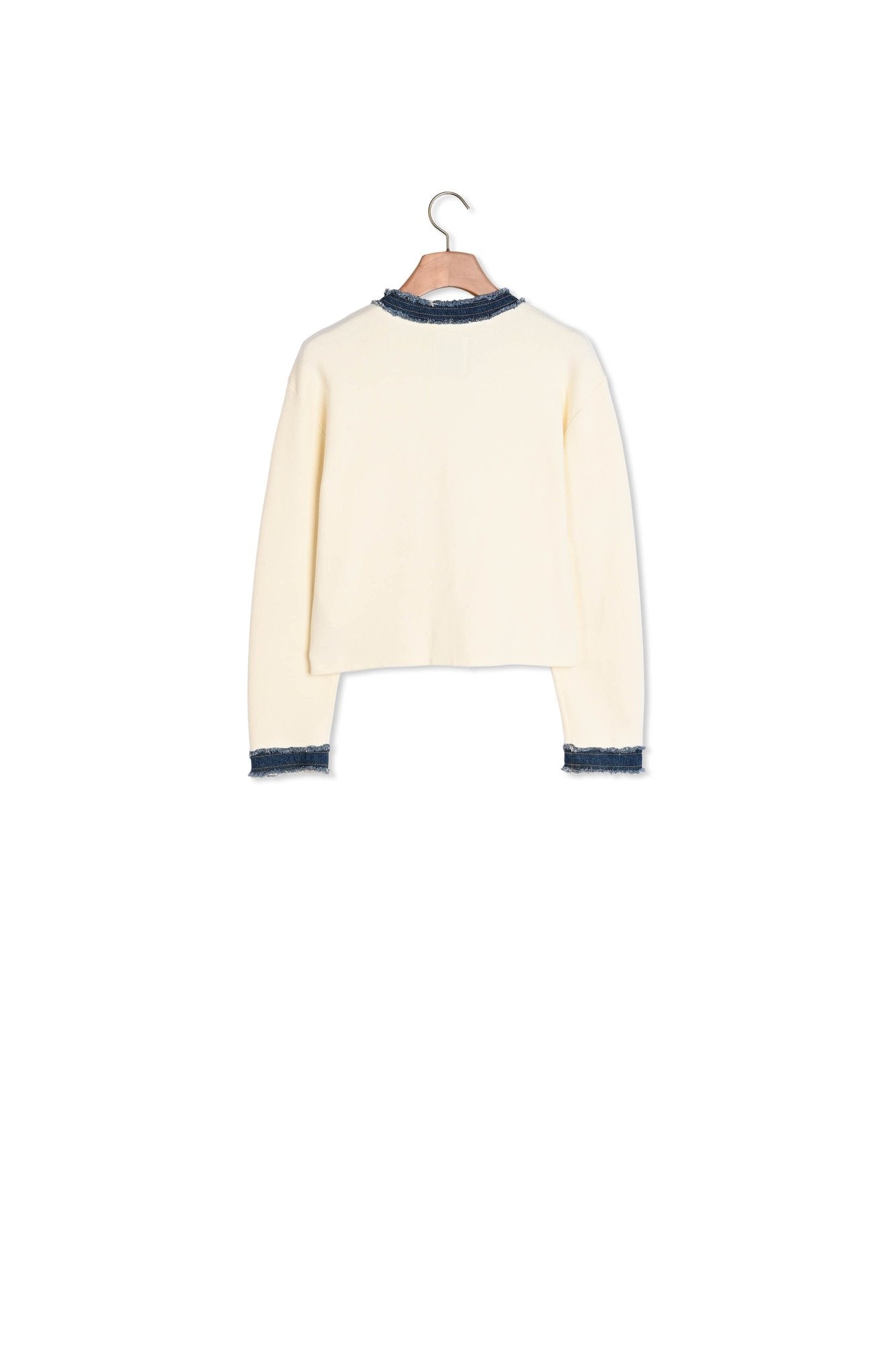 Cardigan à détails denim Sandro seconde main