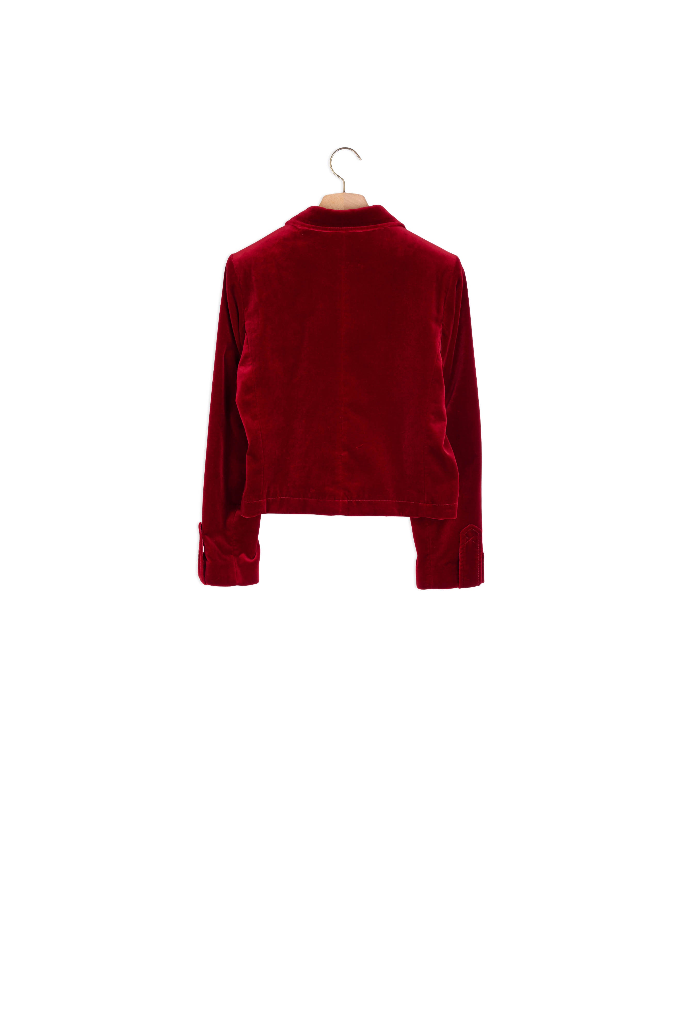 Veste en velours avec patch brodé Sandro seconde main