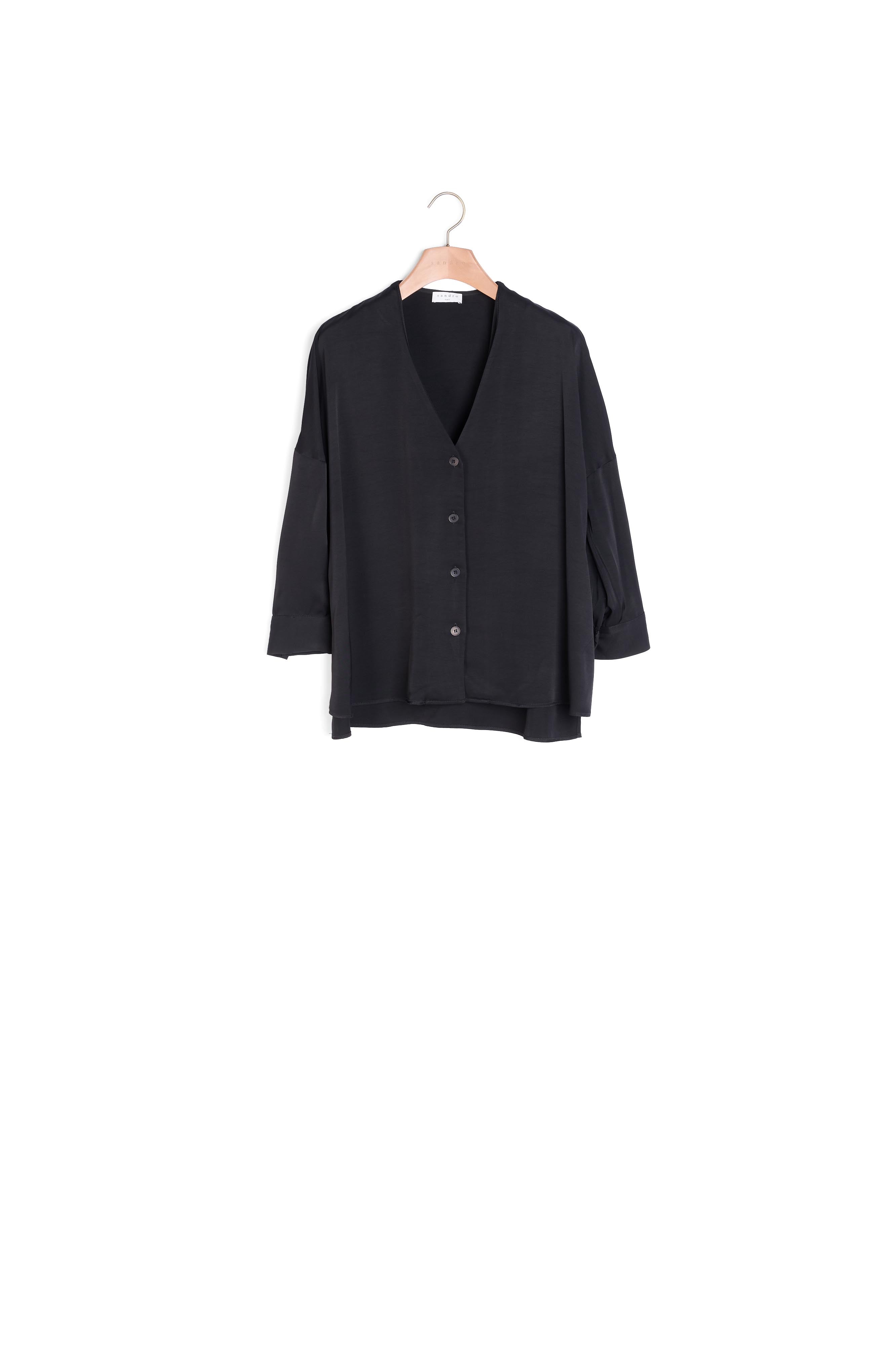 Chemise Noir Sandro seconde main