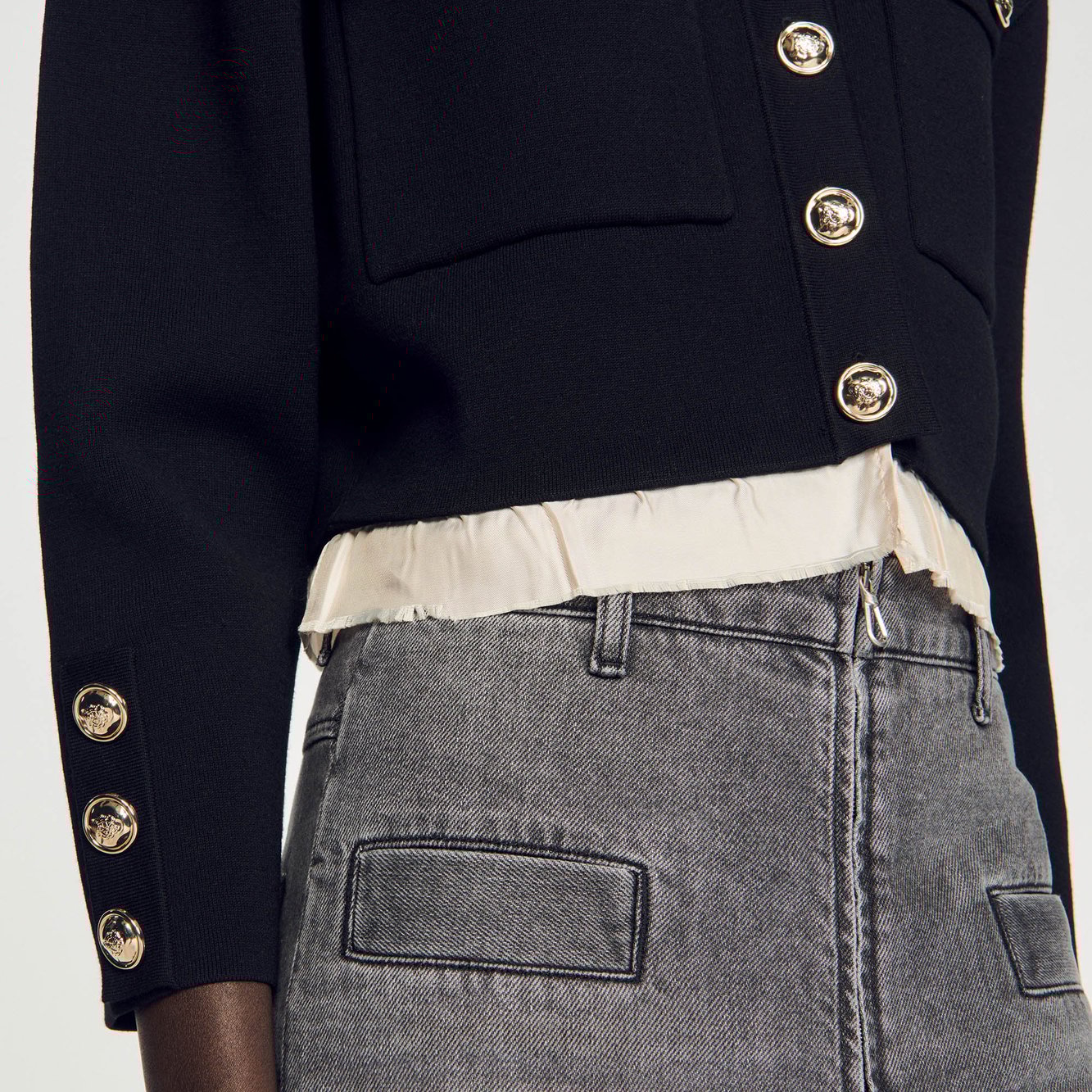 Cardigan à col Chemise Sandro seconde main