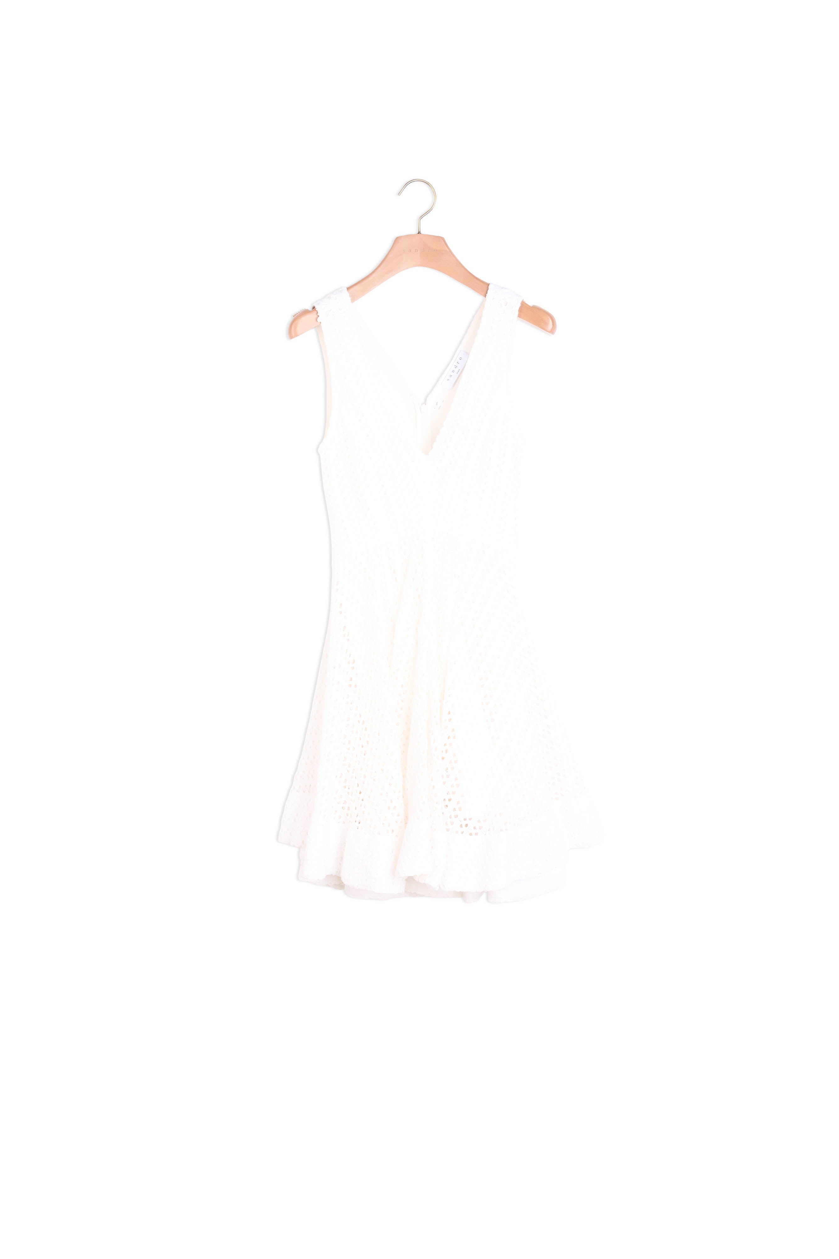 Robe en dentelle épaisse Sandro seconde main