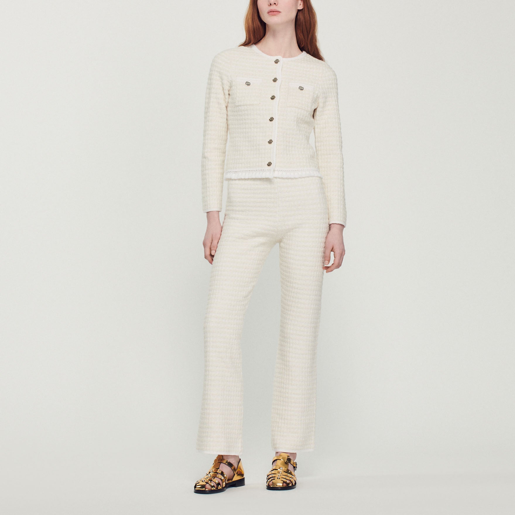 Cardicoat en tweed Sandro seconde main