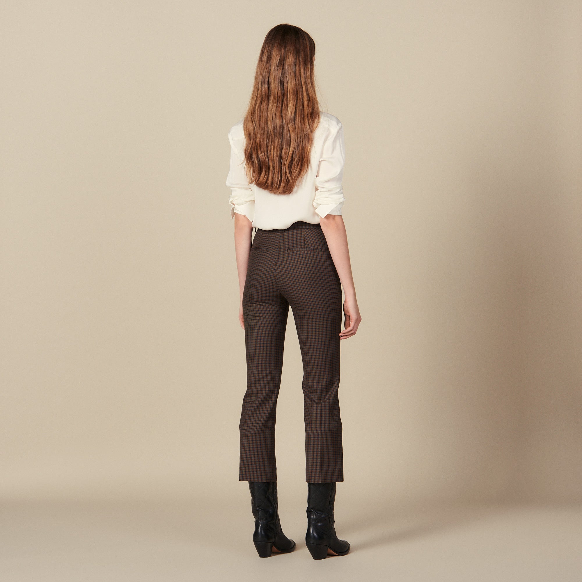 Pantalon à carreaux Sandro seconde main