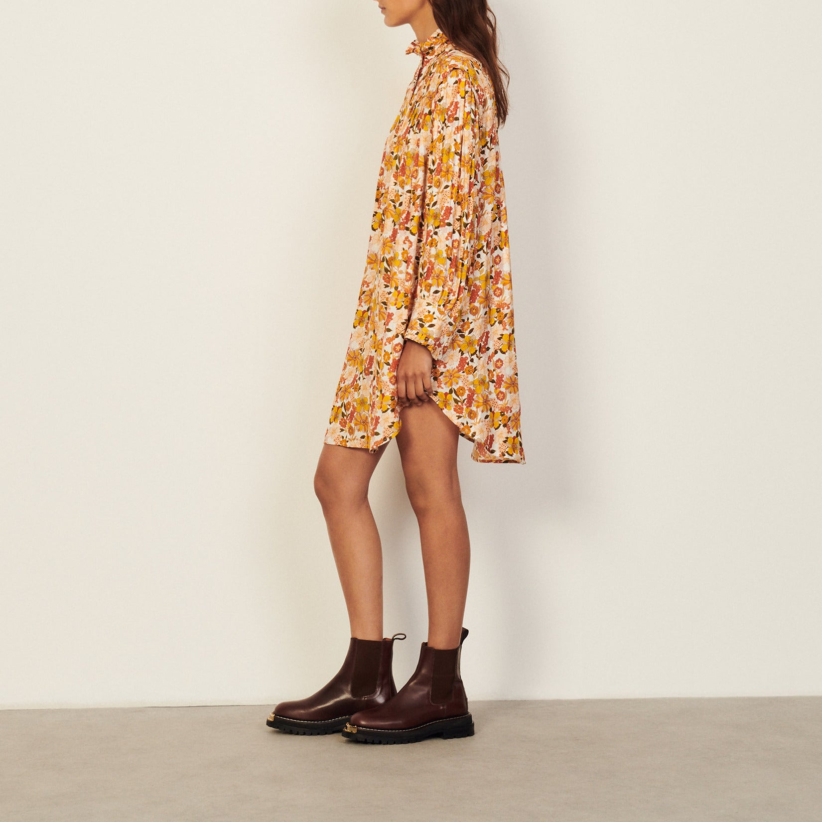 Robe courte imprimée Sandro seconde main