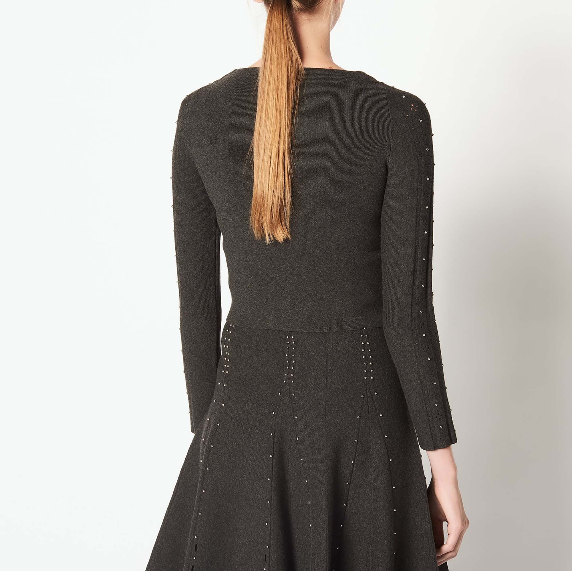 Pull en Maille fantaisie orné de studs Sandro seconde main