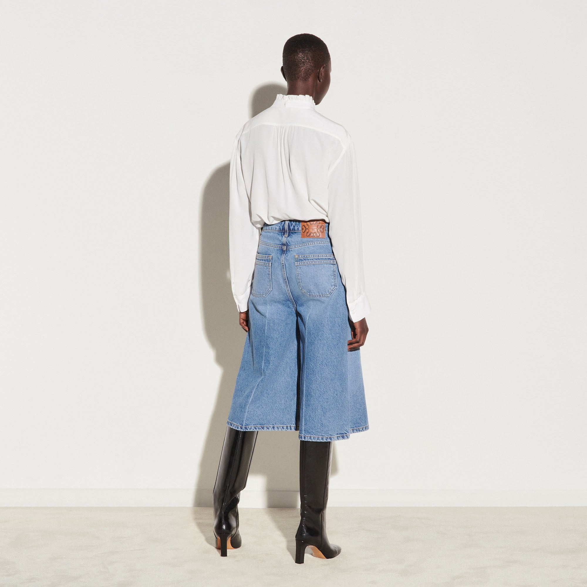 Jupe culotte délavée Sandro seconde main